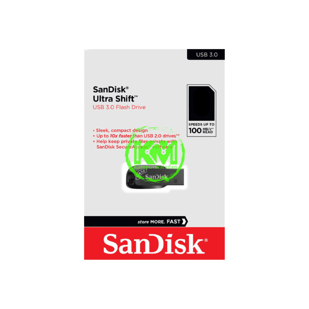 SANDISK ULTRA SHIFT USB 3.0 FLASH DRIVE CZ410 64GB FLASHDISK