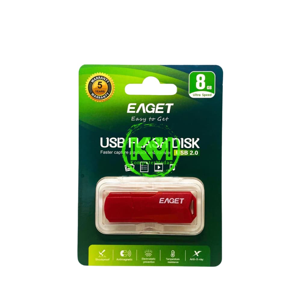 EAGET F5 8GB RED FLASHDISK - Image 1