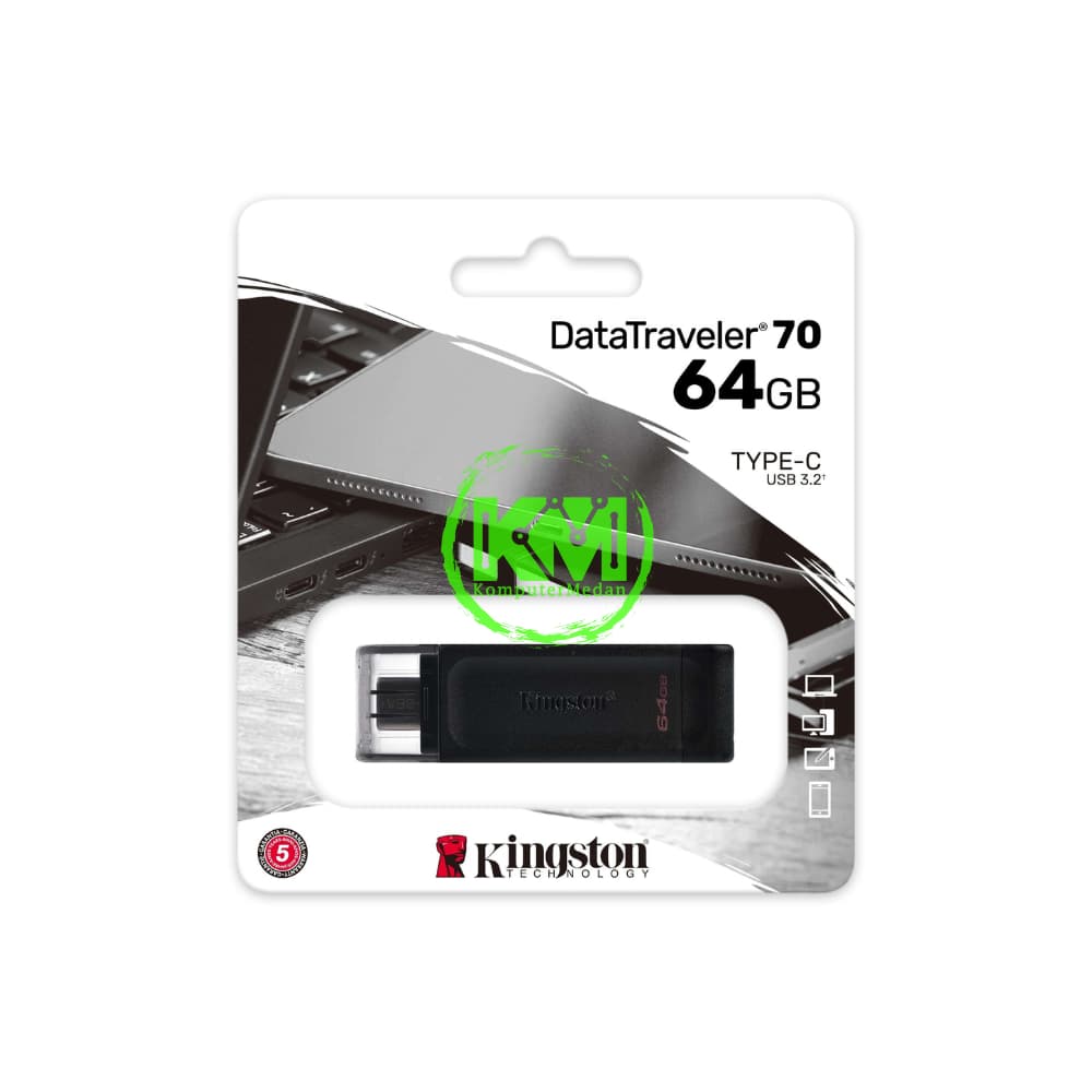 KINGSTON DT70 USB TYPE C 64GB USB 3.2 NP FLASHDISK
