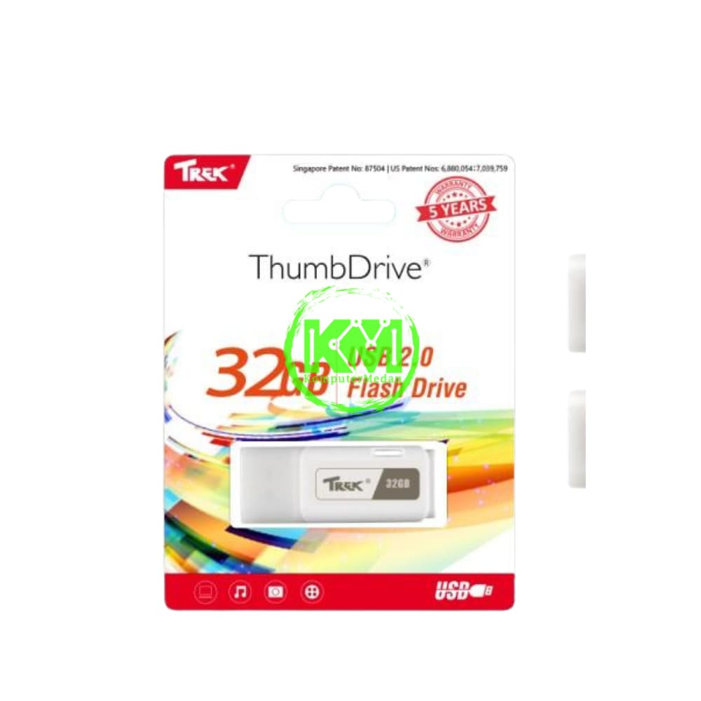 THUMBDRIVE 32GB WHITE FLASHDISK
