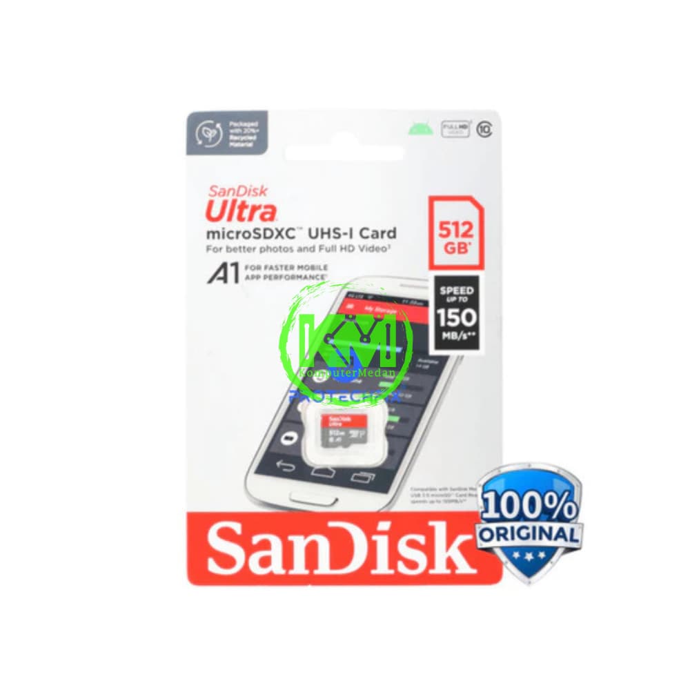 SANDISK MICROSD CLASS10 512GB MEMORY CARD - Image 1