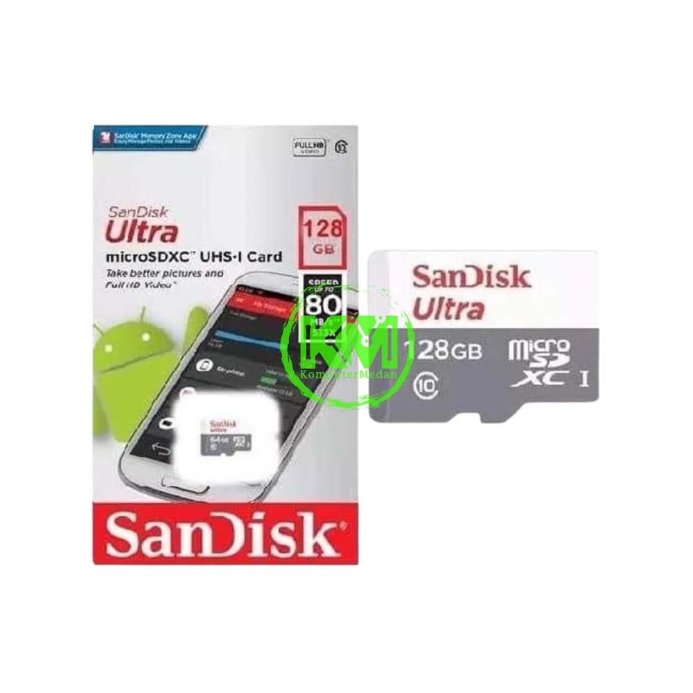 SANDISK MICROSD CLASS 10 128GB 100MBPS MEMORY CARD