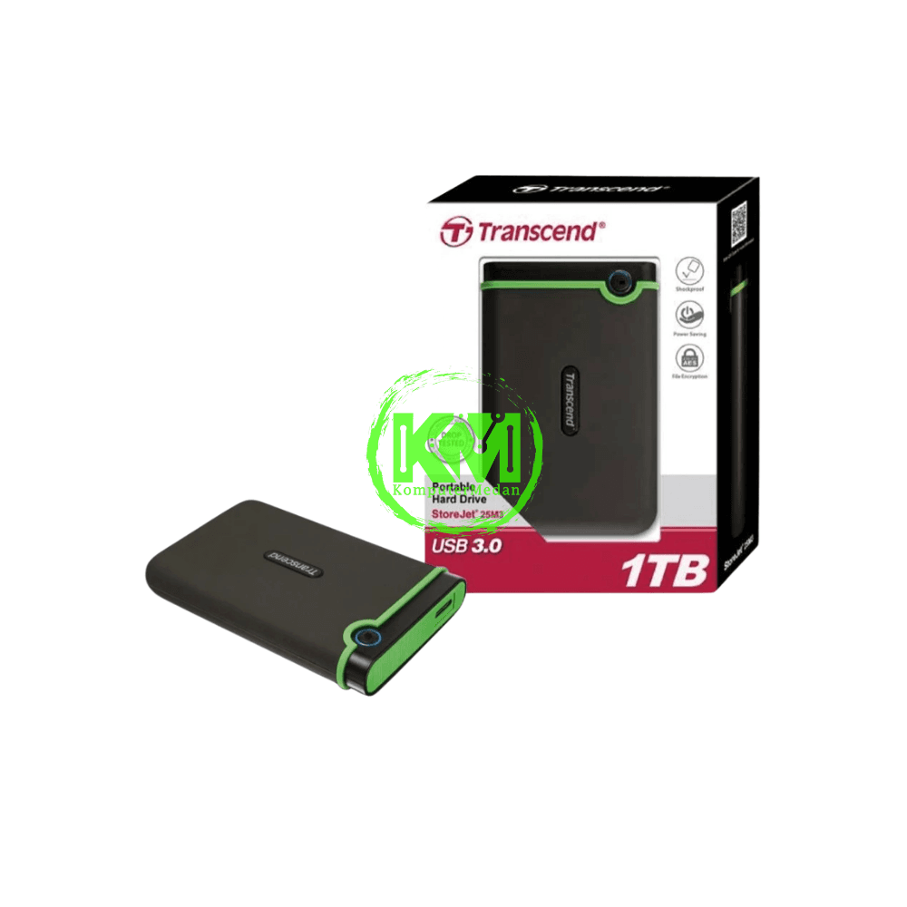 TRANSCEND STOREJET 1TB TS1TSJ25M3G EXTERNAL HDD - Image 1