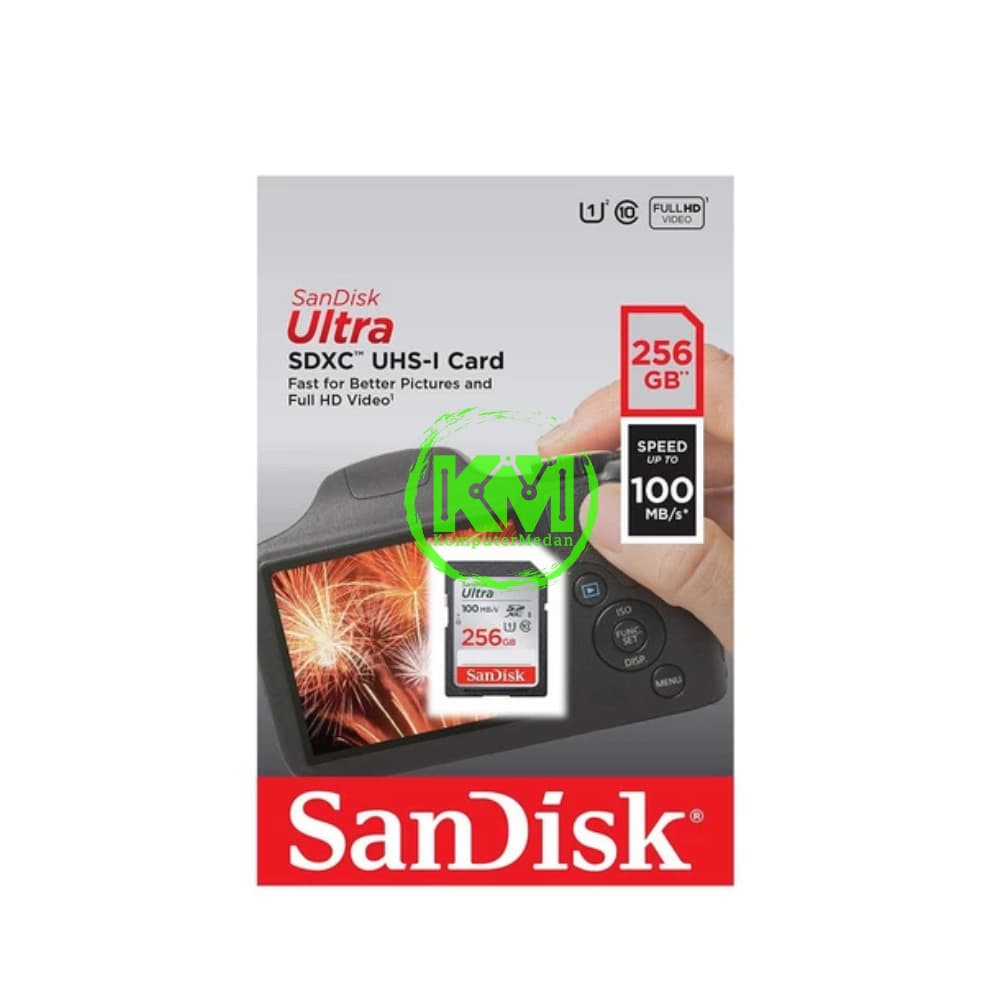 SANDISK SDCARD CLASS10 256GB 100MB MEMORY CARD