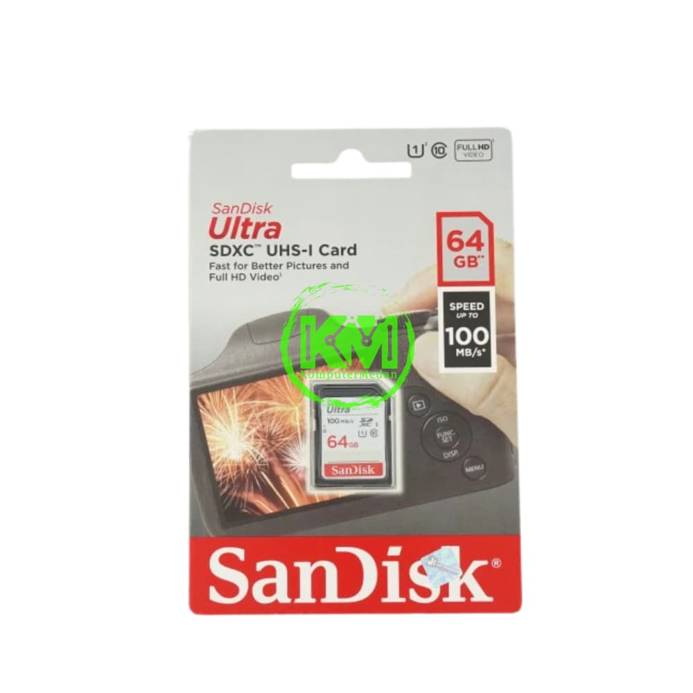SANDISK SDCARD CLASS10 64GB 100MB MEMORY CARD