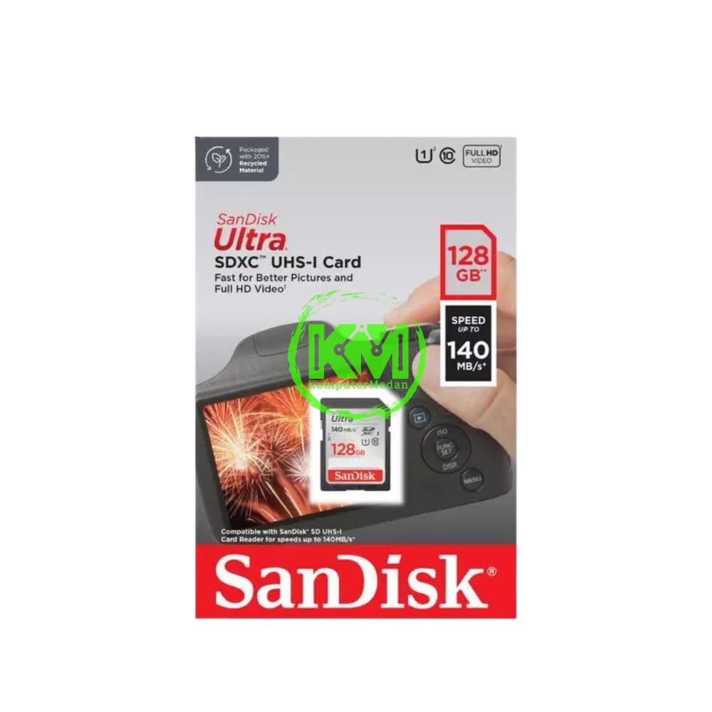 SANDISK SDCARD CLASS10 128GB 120MB MEMORY CARD