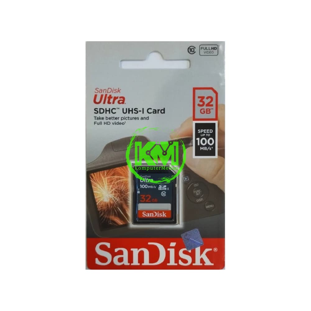 SANDISK SDCARD CLASS10 32GB 100MB MEMORY CARD