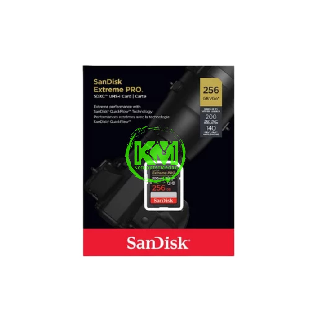 SANDISK SDCARD EXTREME PRO 256GB 200MB MEMORY CARD