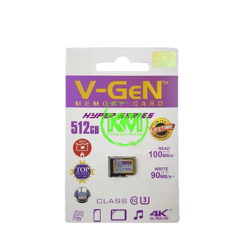VGEN MICROSD HYPER SERIES 512GB MEMORY CARD