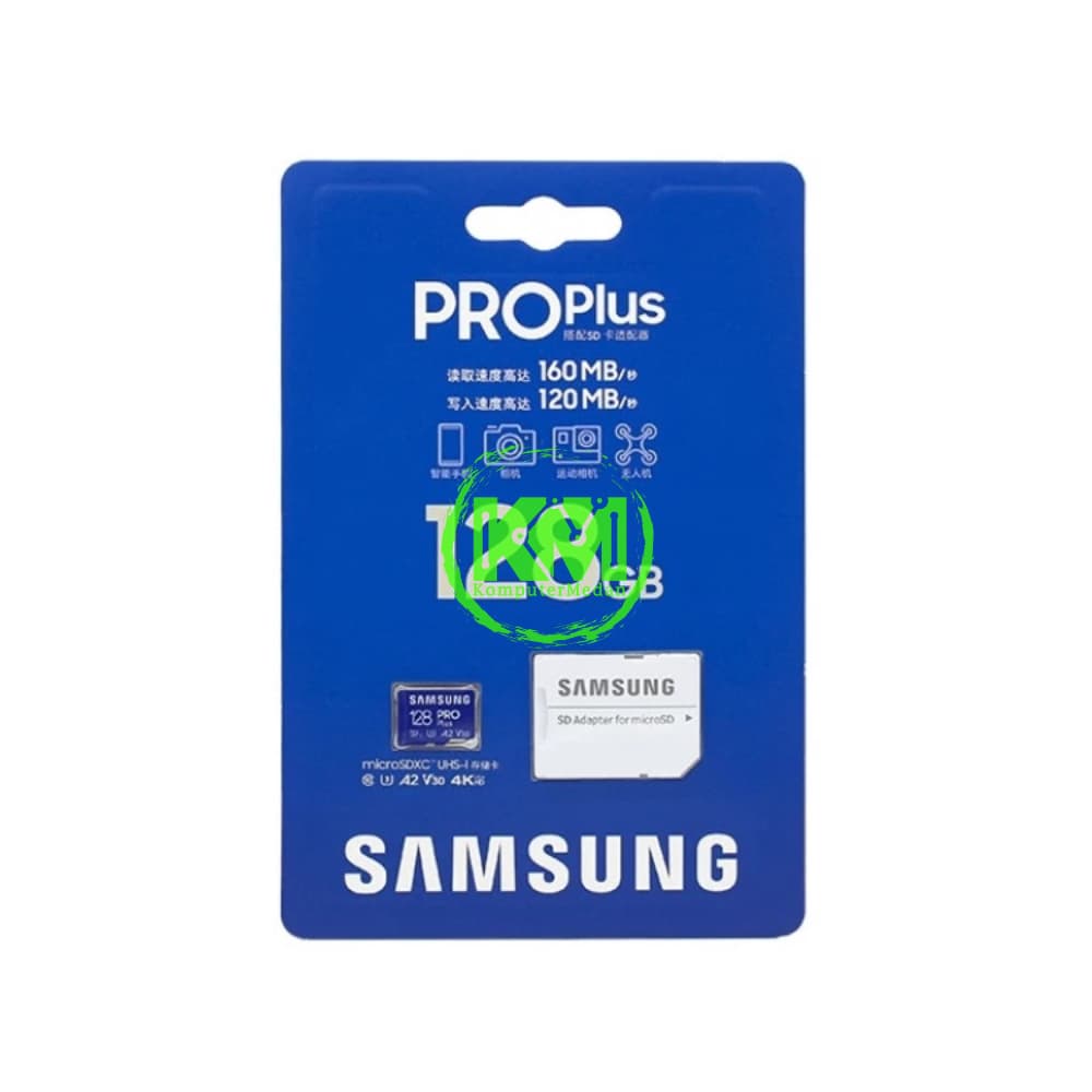 SAMSUNG MICROSD 128GB PRO PLUS 180MB MEMORY CARD - Image 1