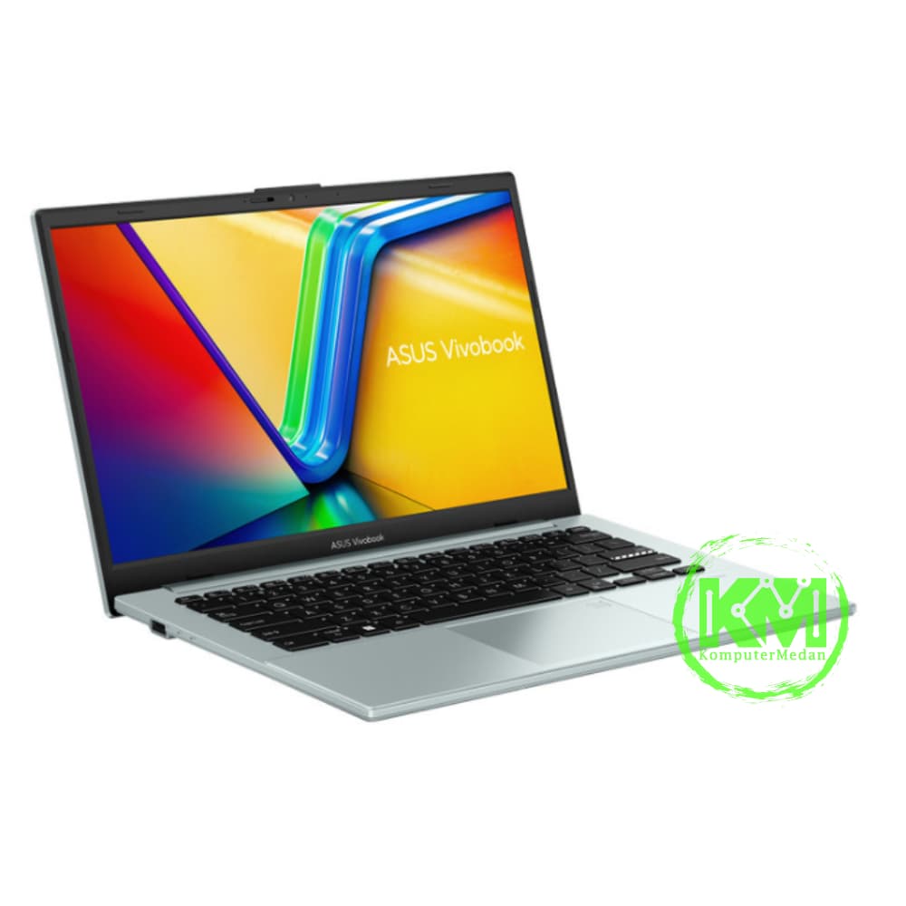 ASUS VIVOBOOK GO 14 E1404FA-VIPS3822M GREEN GREY LAPTOP - Image 1