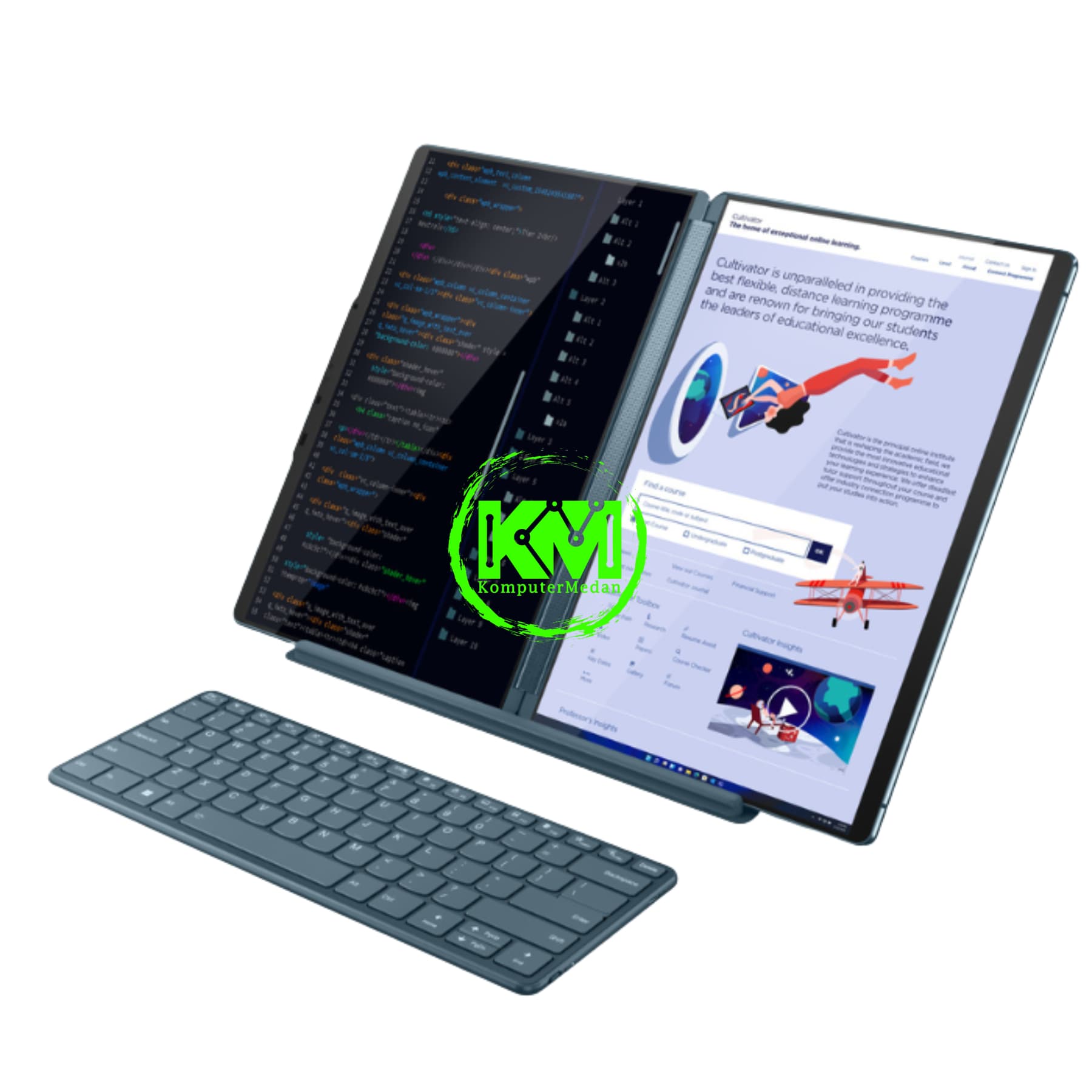 LENOVO YOGABOOK 9 14IAH10 TIDAL TEAL LAPTOP - Image 4