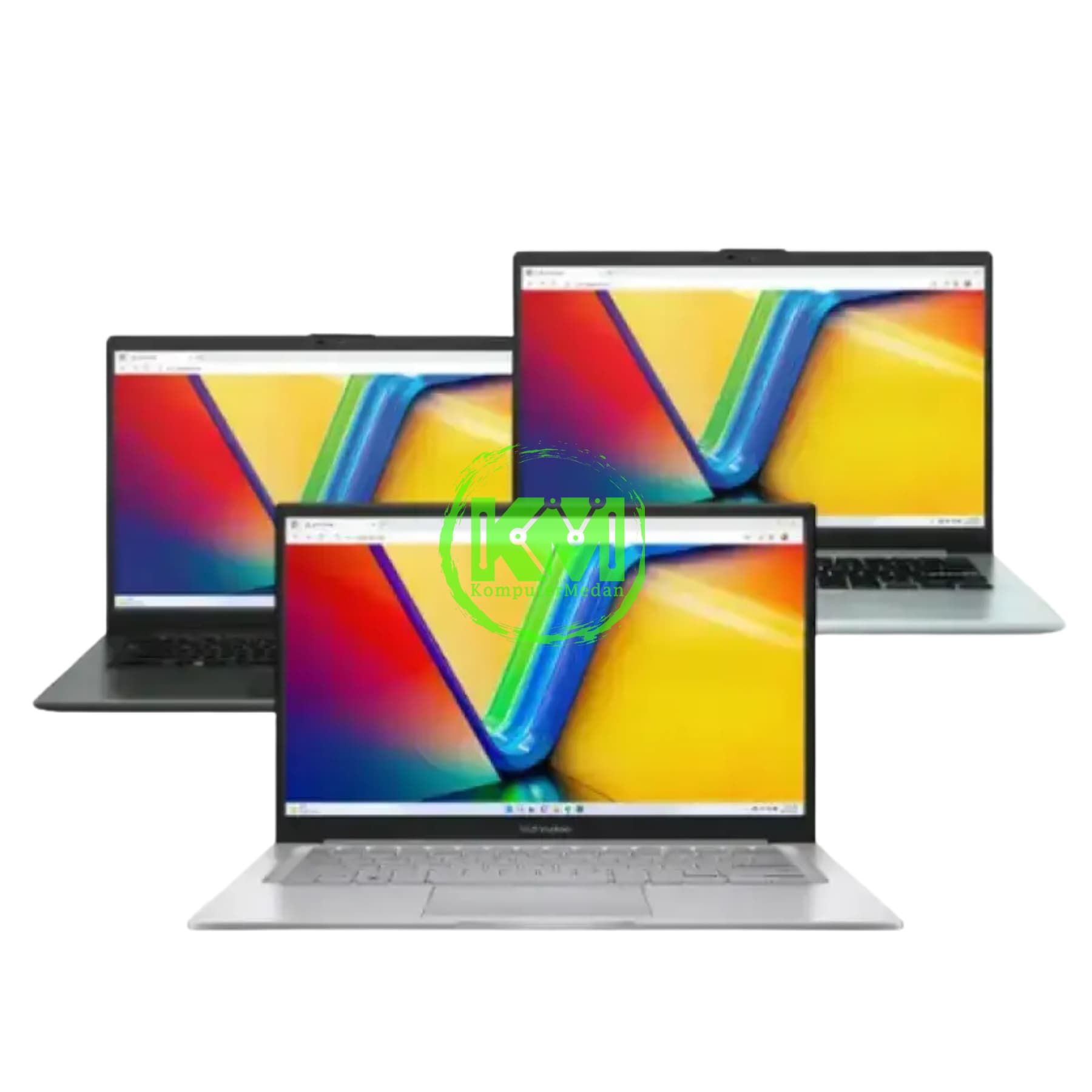 ASUS VIVOBOOK GO 15 E1504FA-VIPS3152M GREEN GREY LAPTOP - Image 2