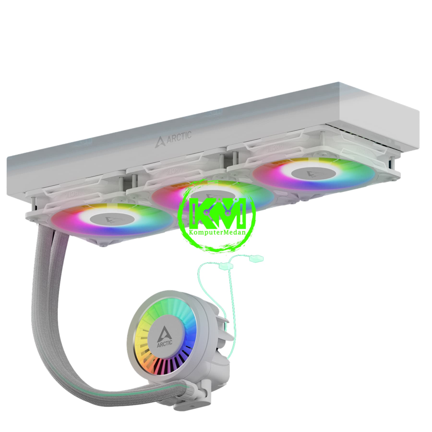 ARCTIC COOLING LIQUID FREEZER III 360 ARGB WHITE FAN PROCESSOR - Image 5