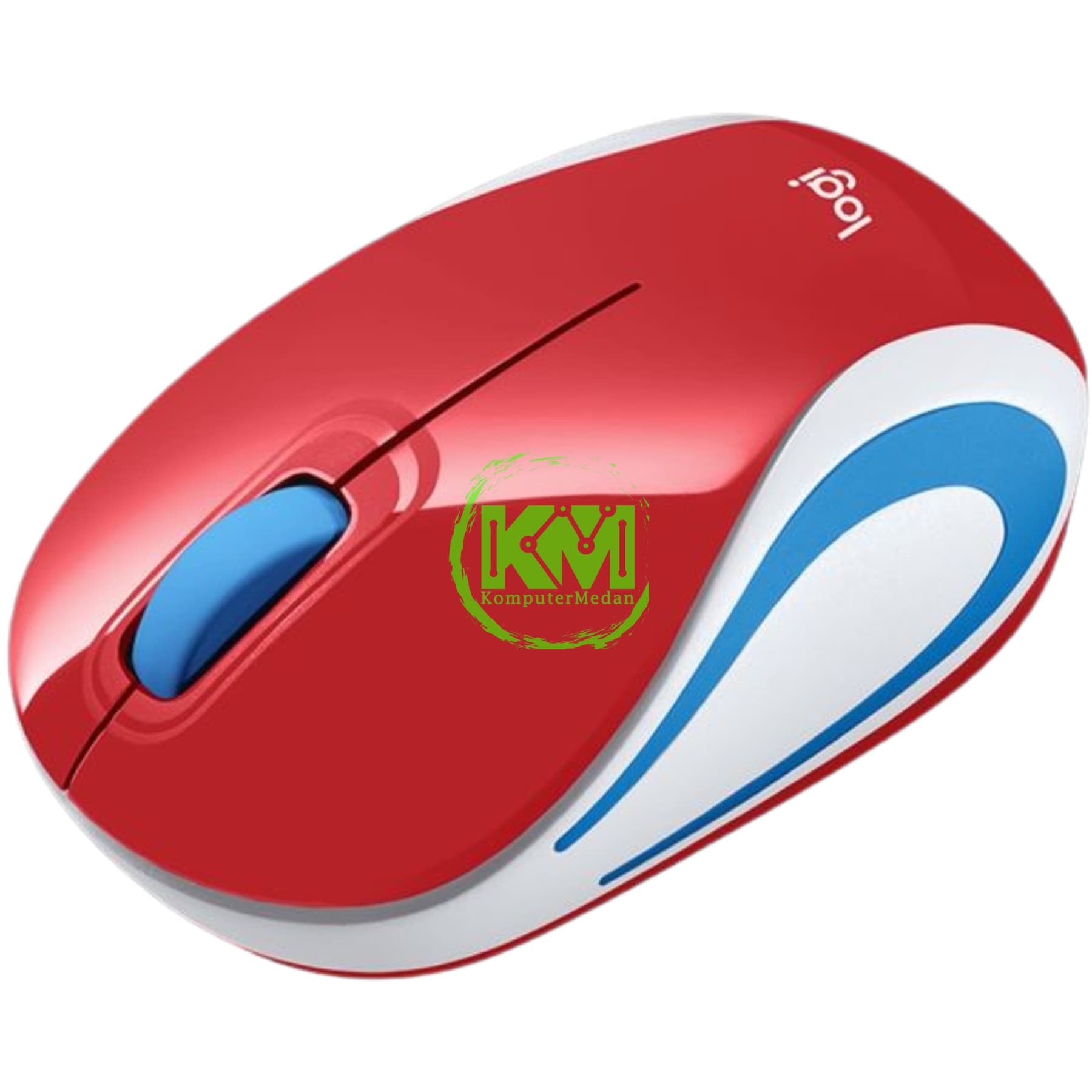 LOGITECH M187 WIRELESS MOUSE (RED) - Image 3