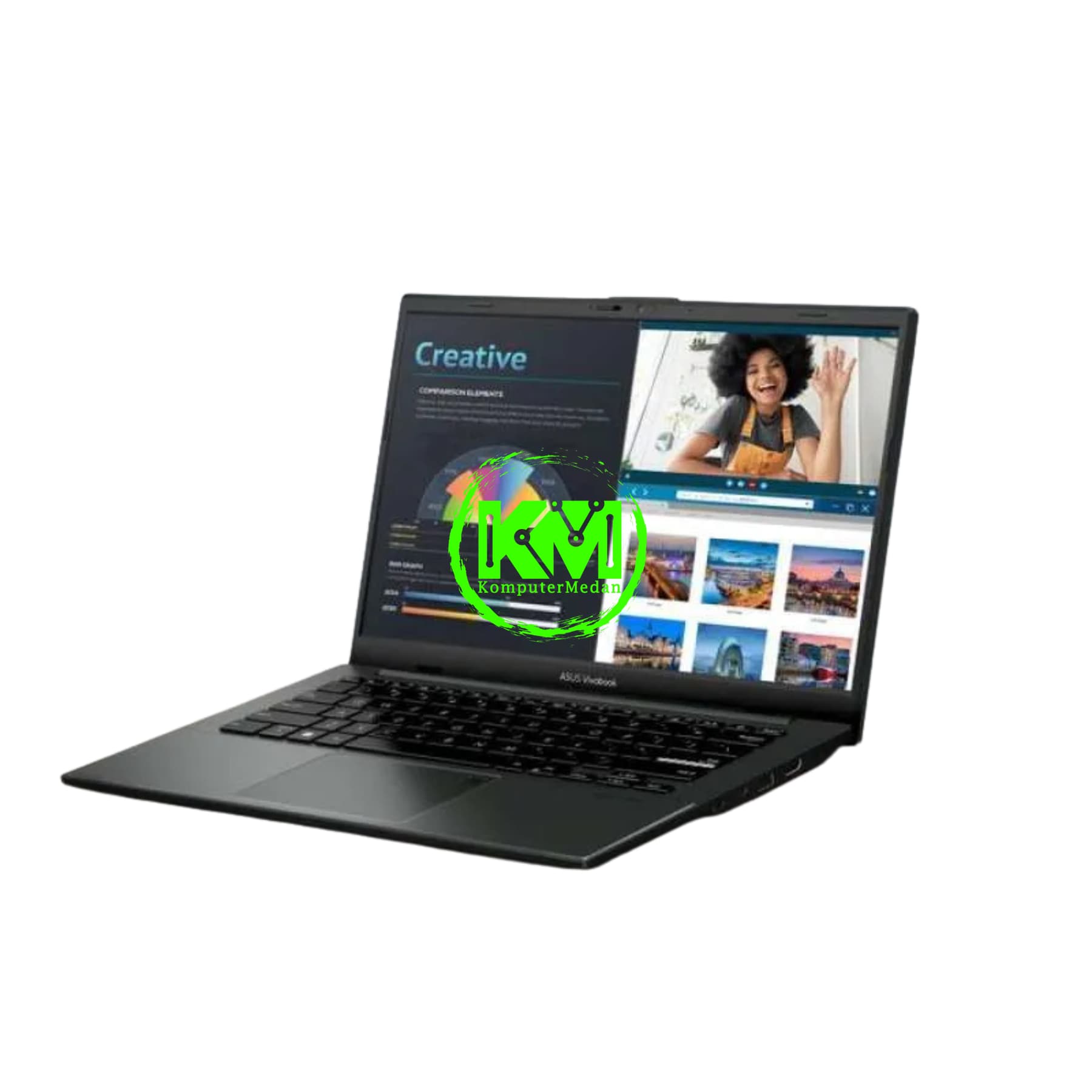 ASUS VIVOBOOK GO 14 E1404FA-VIPS5151M MIXED BLACK LAPTOP - Image 4