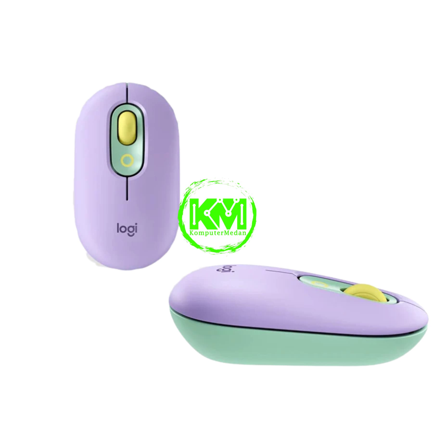 LOGITECH POP MOUSE EMOJI BLUETOOTH (DAYDREAM MINT)