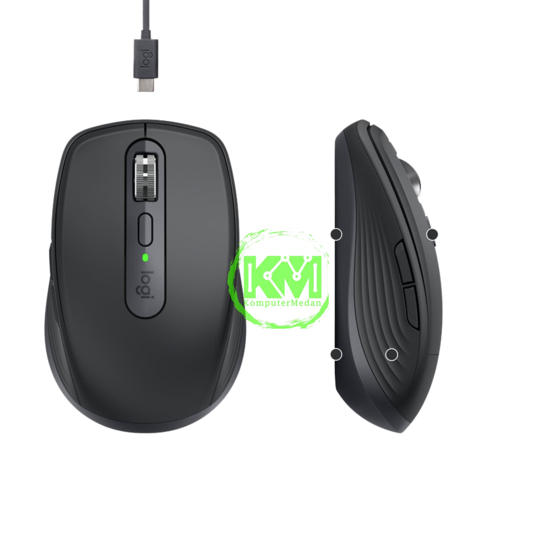 LOGITECH WIRELESS BLUETOOTH MX ANYWHERE 3 FOR MAC MOUSE (GRAPHITE) - Image 3