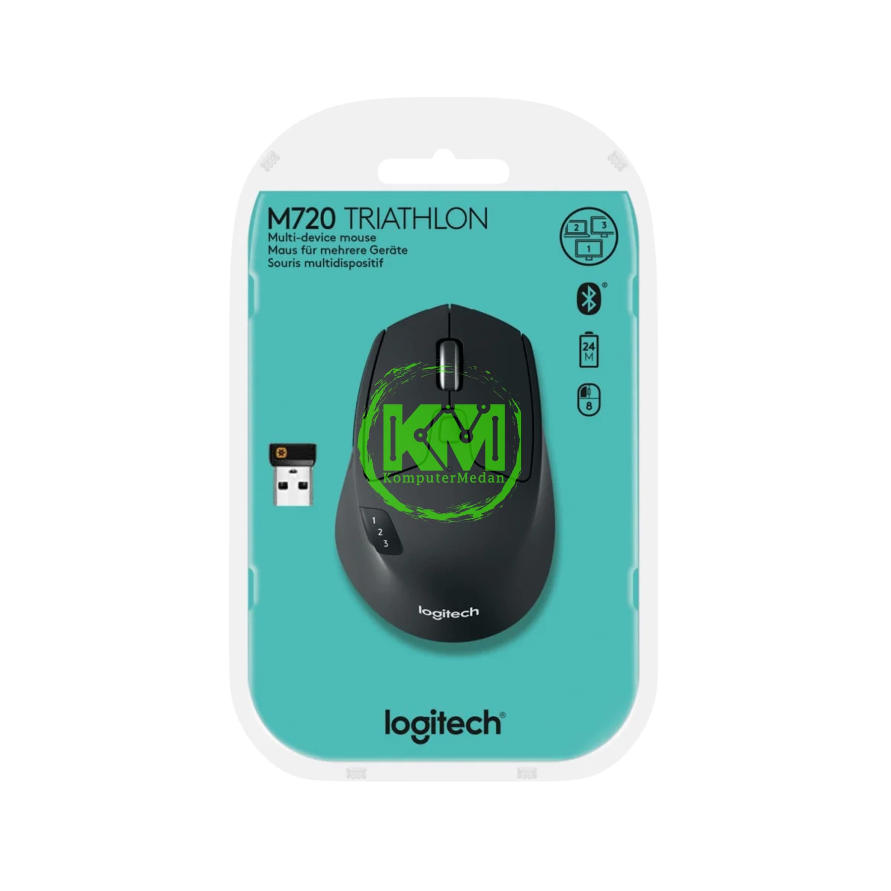 LOGITECH WIRELESS MULTI DEVICE BLUETOOTH M720 THRIATHLON MOUSE