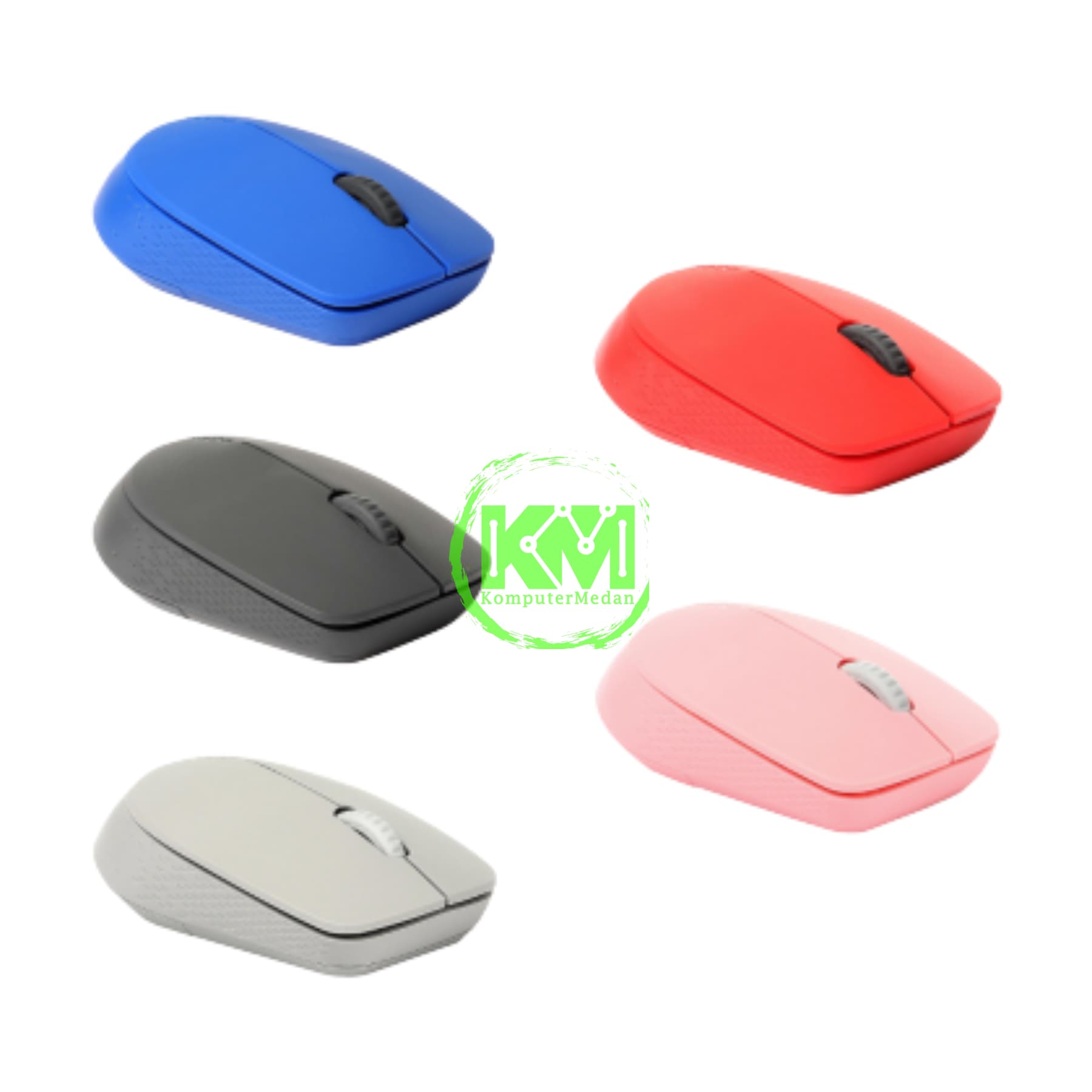 RAPOO WIRELESS MULTIMODE SILENT M100 MOUSE (BLUE/RED/DARK GREY/LIGHT GREY/GREEN/PINK) - Image 2