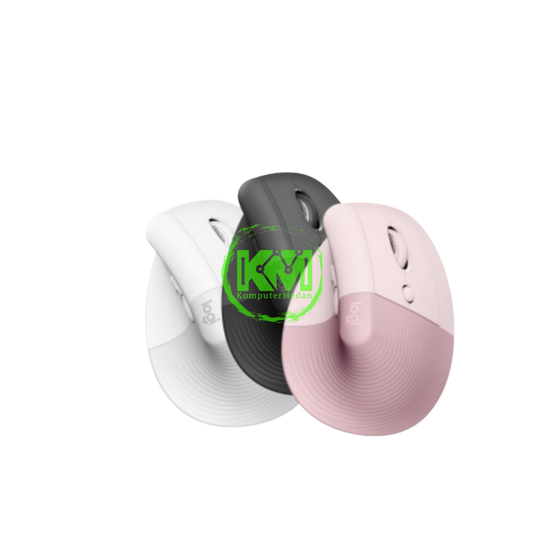 LOGITECH WIRELESS ERGONOMIC LIFT MOUSE (GRAPHITE/OFF WHITE/ROSE)