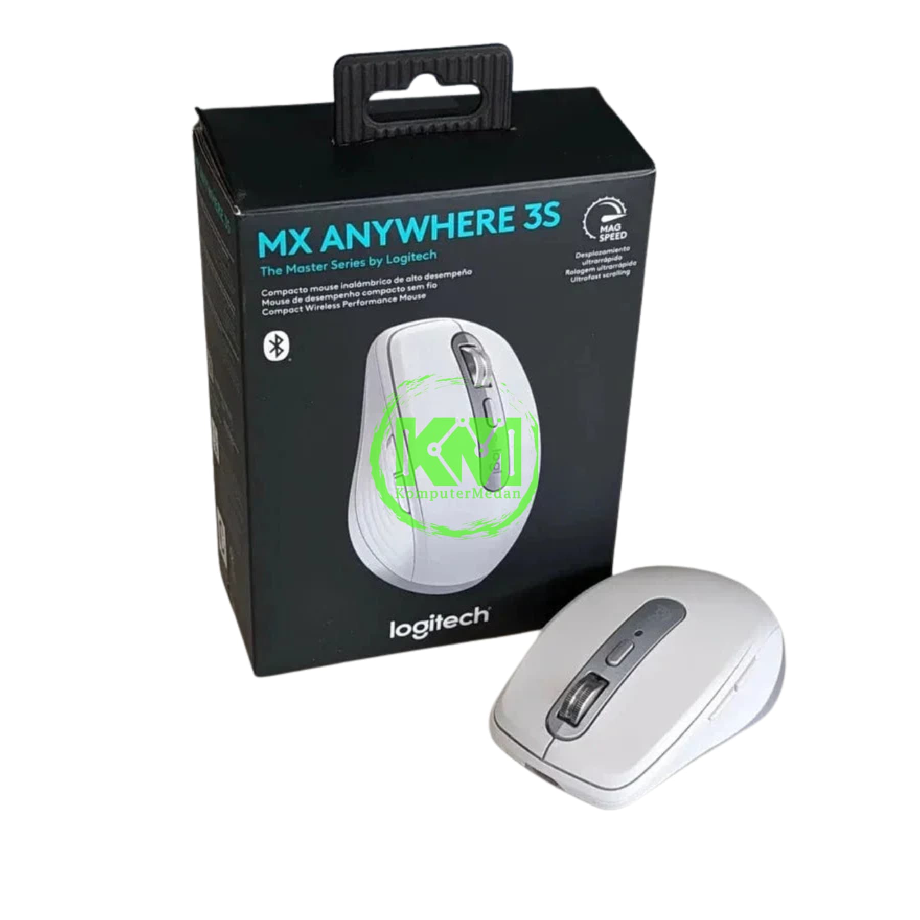 LOGITECH WIRELESS BLUETOOTH MX ANYWHERE 3 MOUSE (PALE GREY/ROSE)