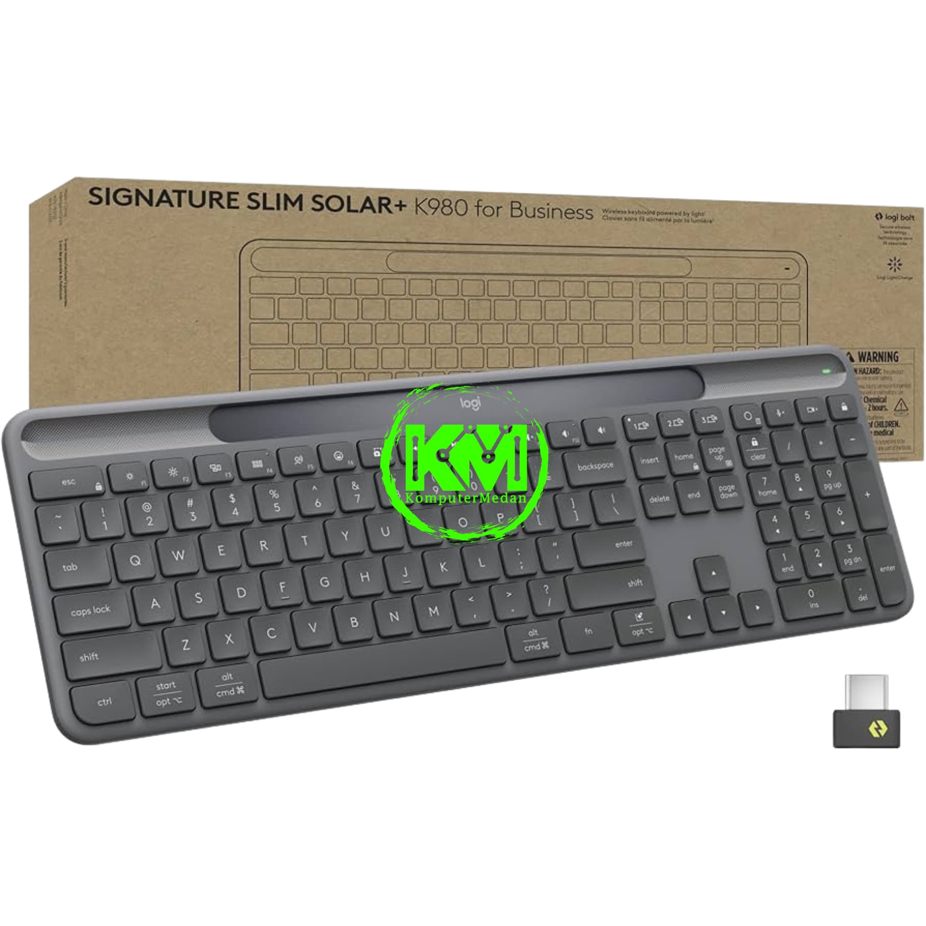 LOGITECH WIRELESS BLUETOOTH SIGNATURE SLIM SOLAR+ K980 KEYBOARD