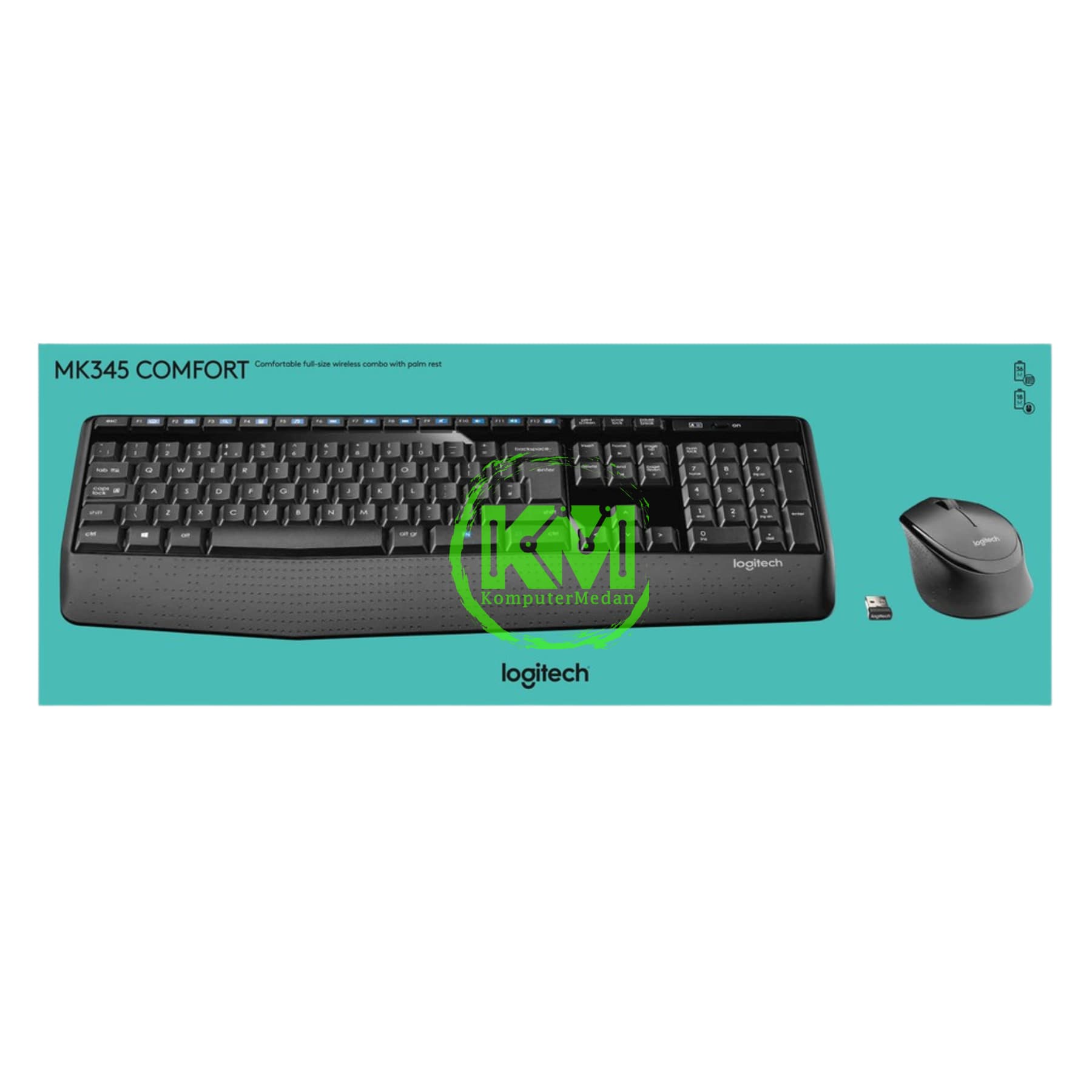 LOGITECH MK345 WIRELESS MULTIMEDIA KEYBOARD MOUSE COMBO