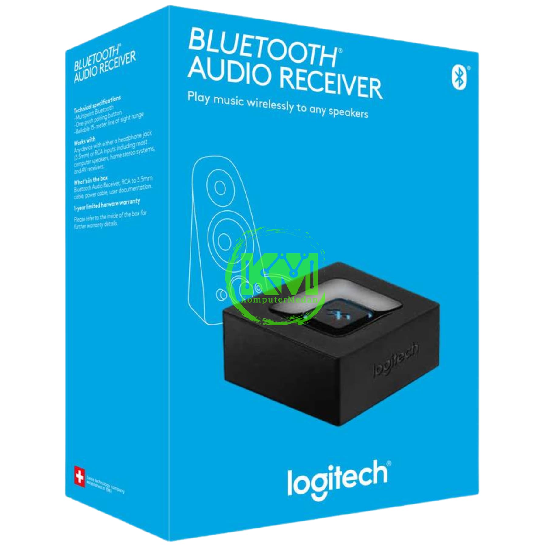 LOGITECH BLUETOOTH AUDIO RECEIVER 980-000915 SPEAKER