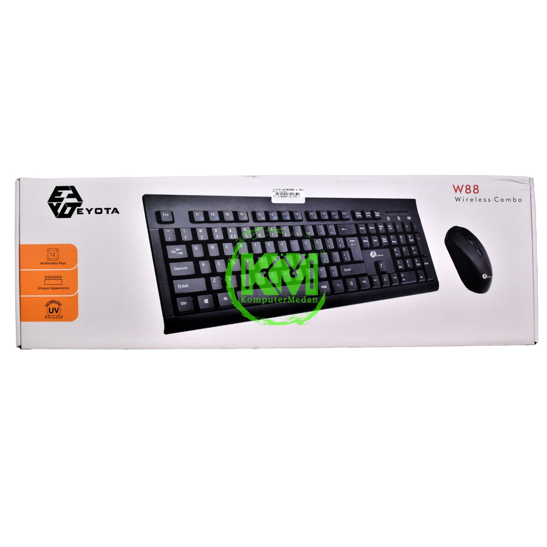 EYOTA W88 WIRELESS KEYBOARD MOUSE COMBO