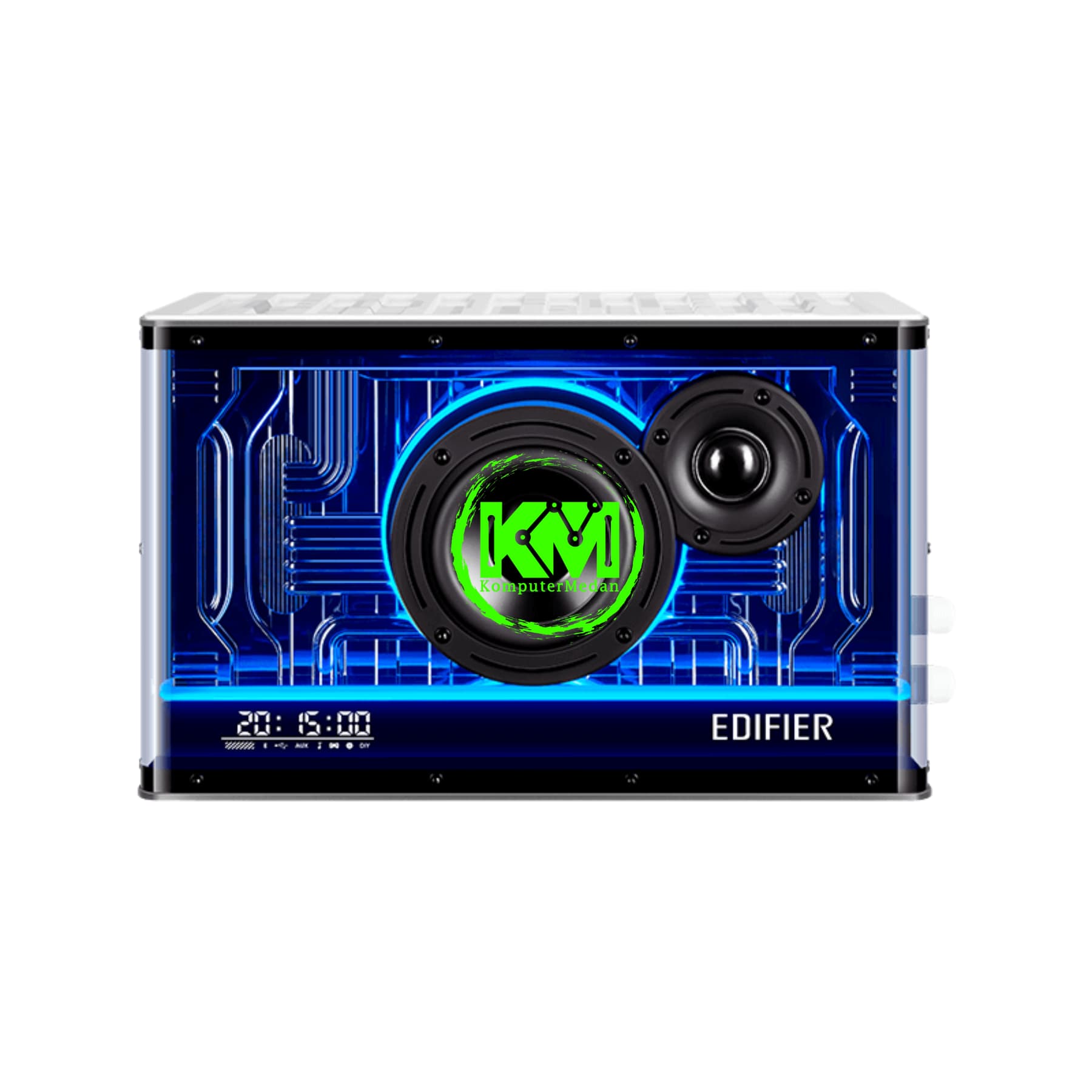 EDIFIER QD35 TABLETOP BLACK WHITE SPEAKER - Image 4