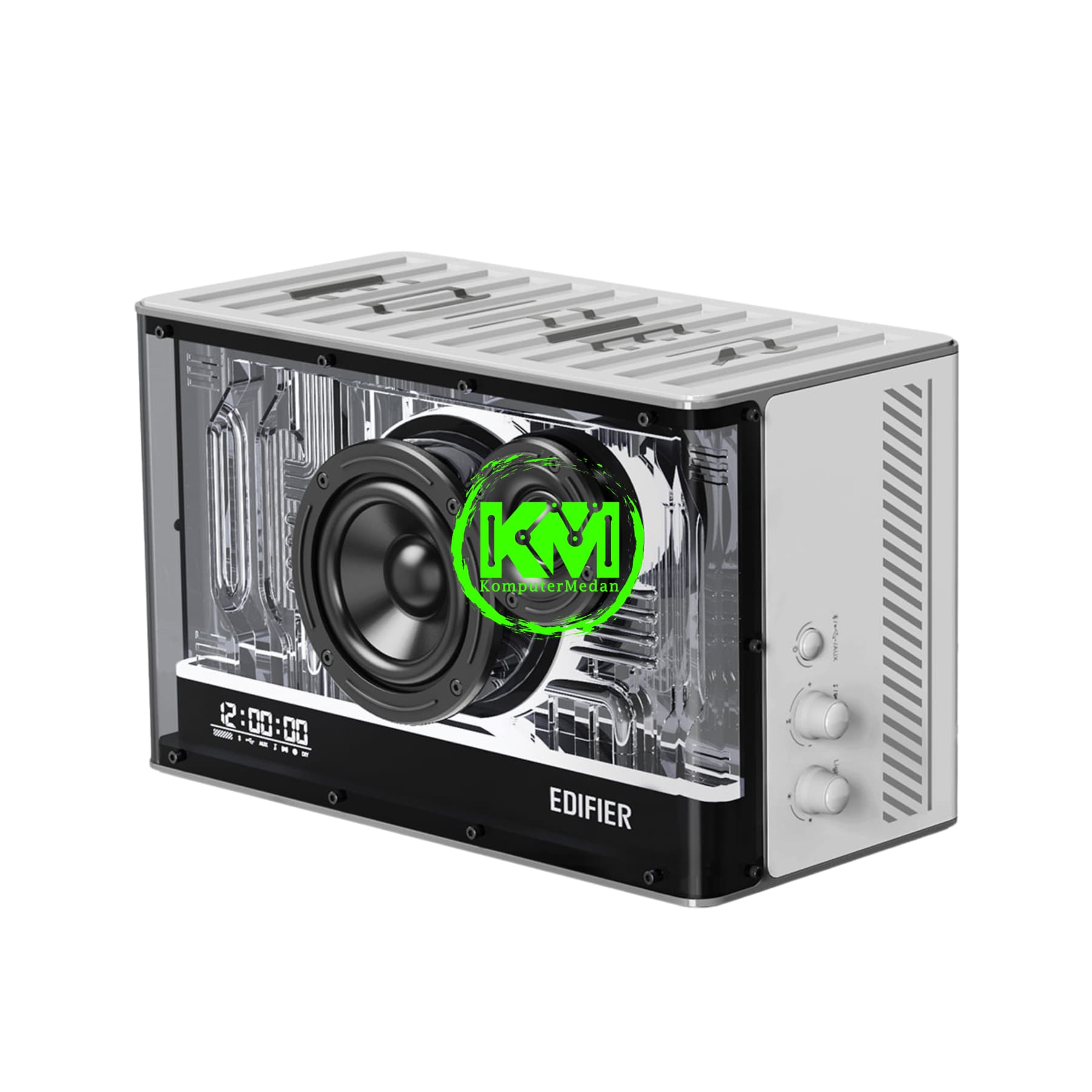 EDIFIER QD35 TABLETOP BLACK WHITE SPEAKER - Image 3