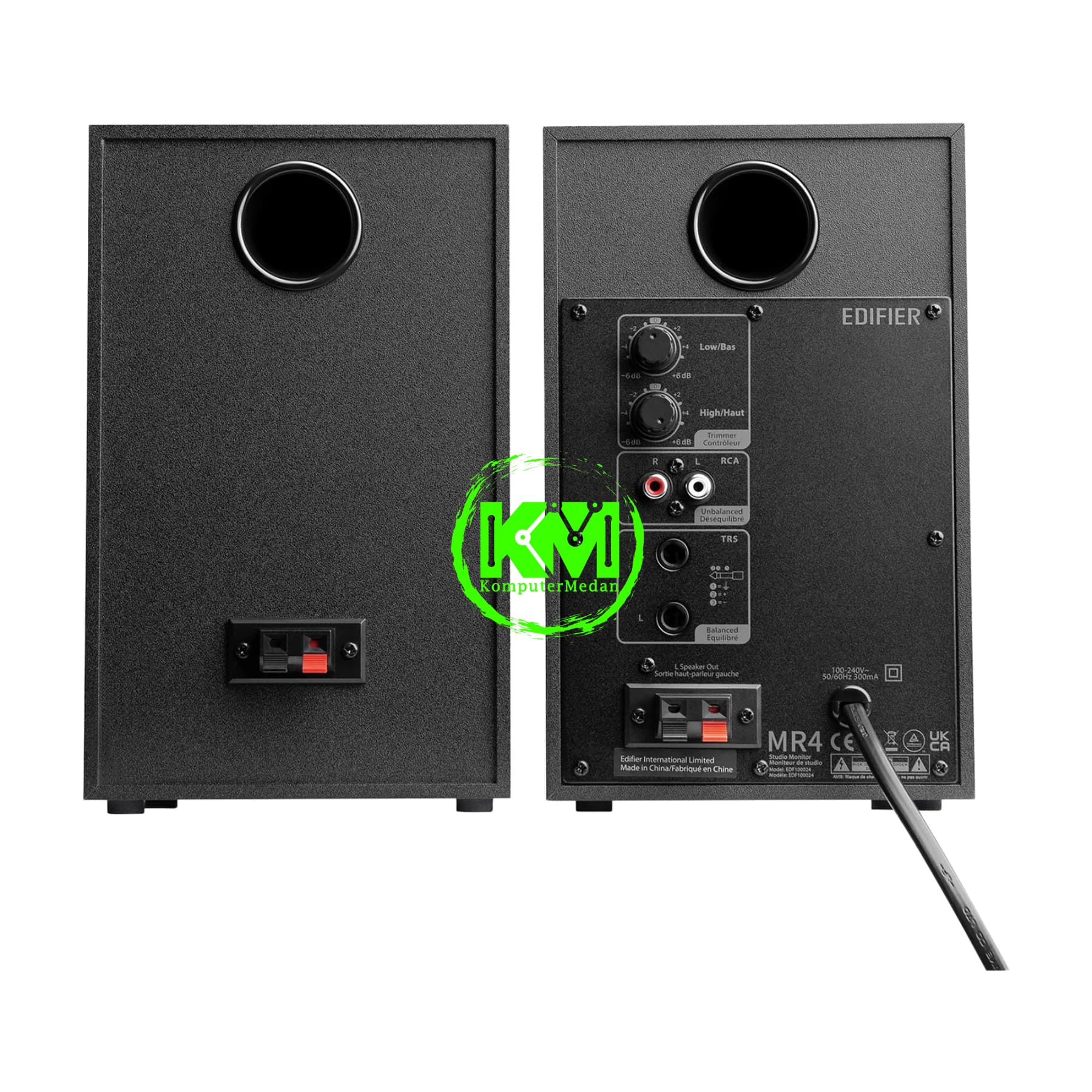 EDIFIER MR4 2.0 STUDIO MONITOR BLACK WHITE SPEAKER - Image 5