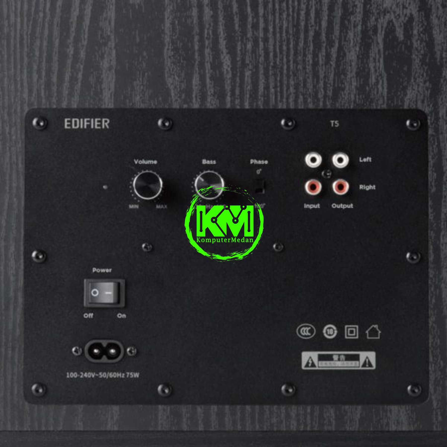 EDIFIER T5 SUBWOOFER 2.0 BLACK SPEAKER - Image 3