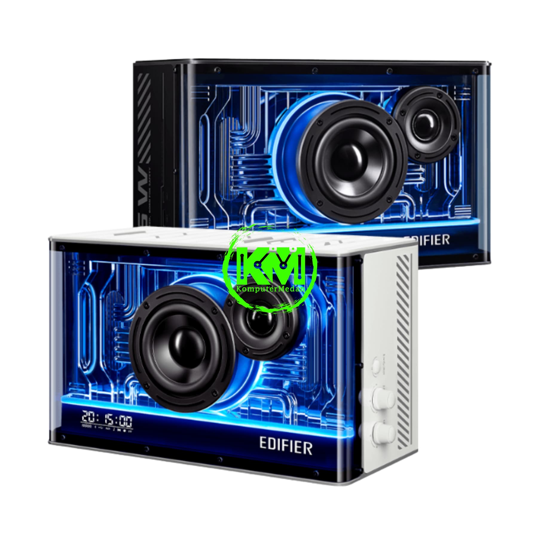 EDIFIER QD35 TABLETOP BLACK WHITE SPEAKER - Image 5