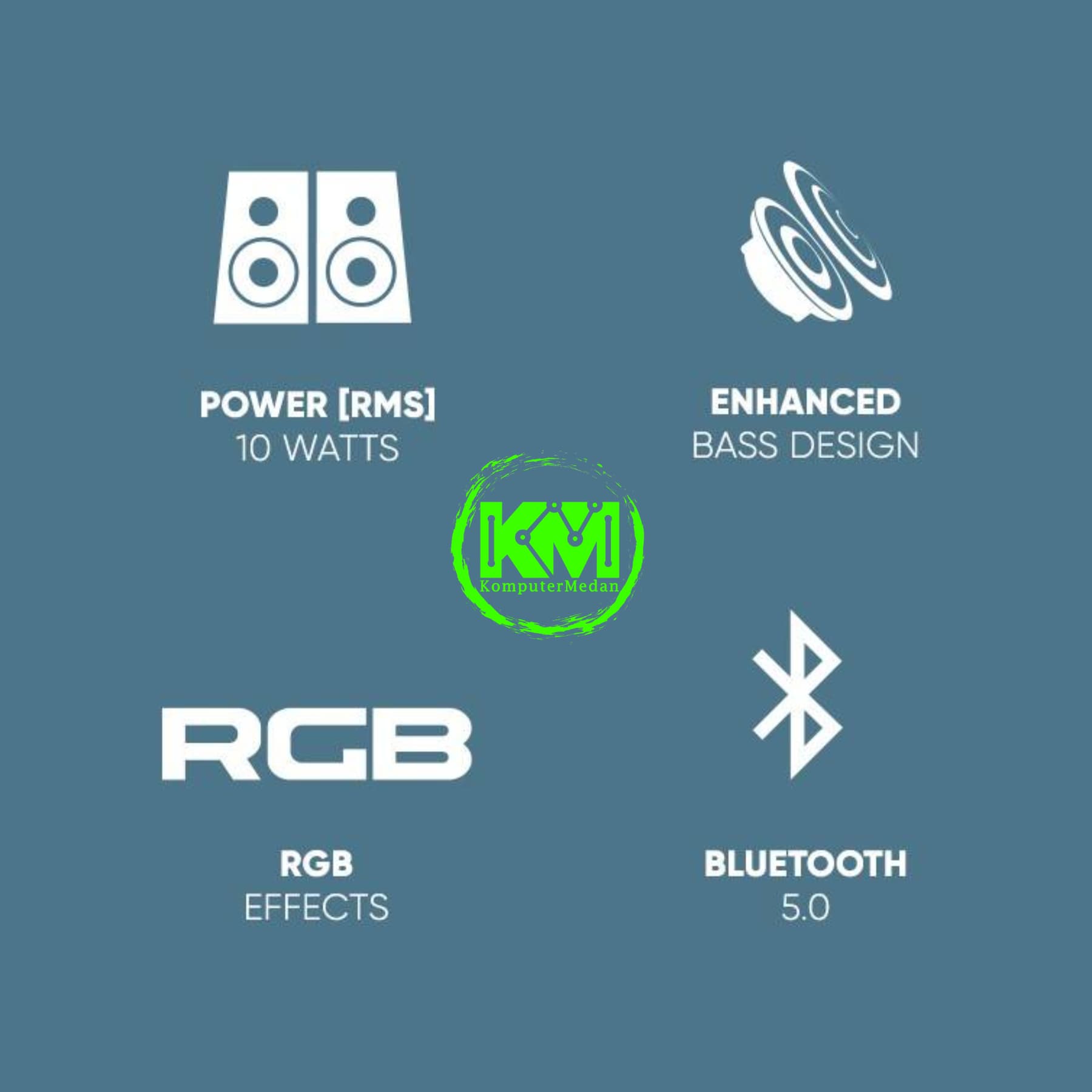 SONIC GEAR IOX 2P SPEAKER BLUETOOTH - Image 5