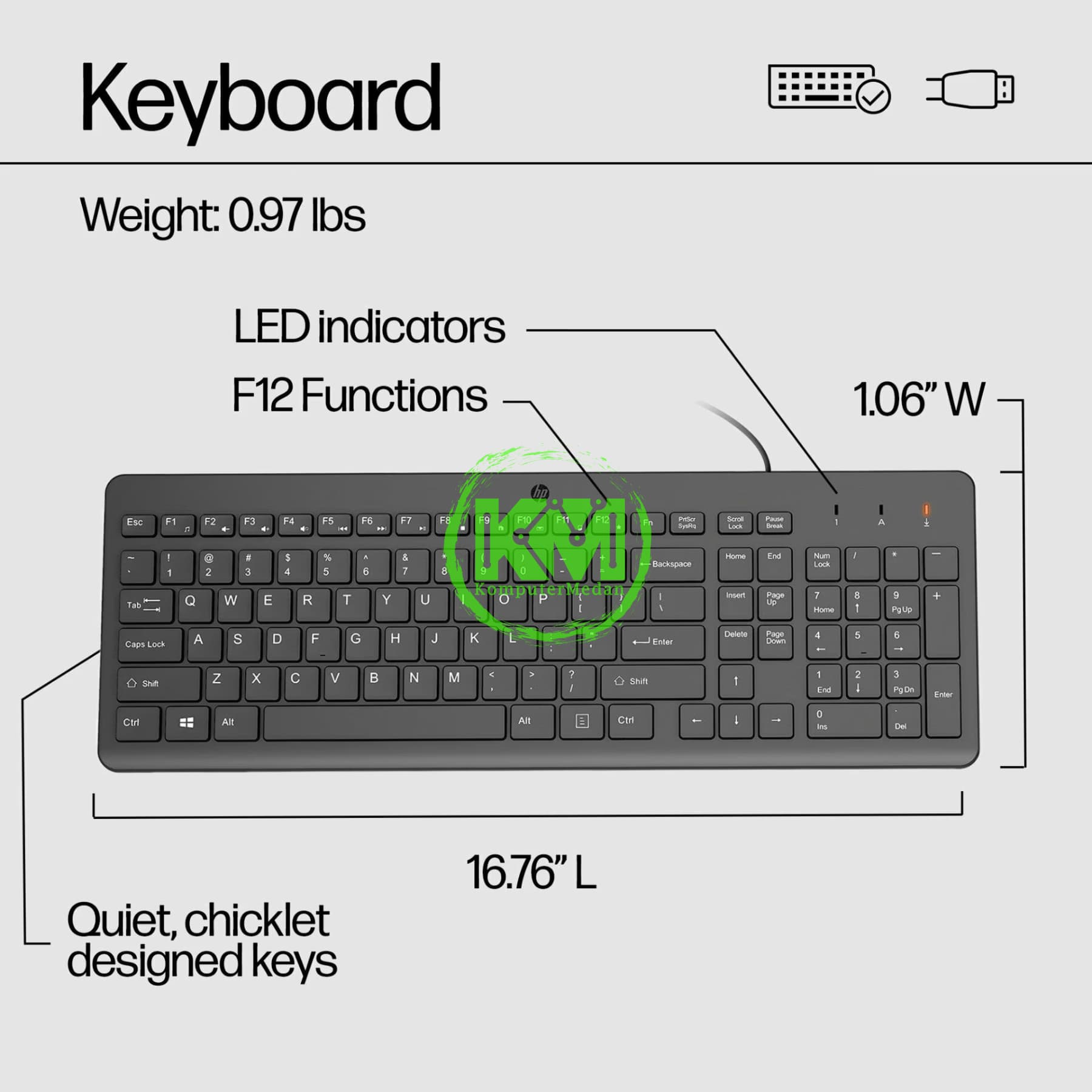 HP 150 KEYBOARD MOUSE SET - Image 3