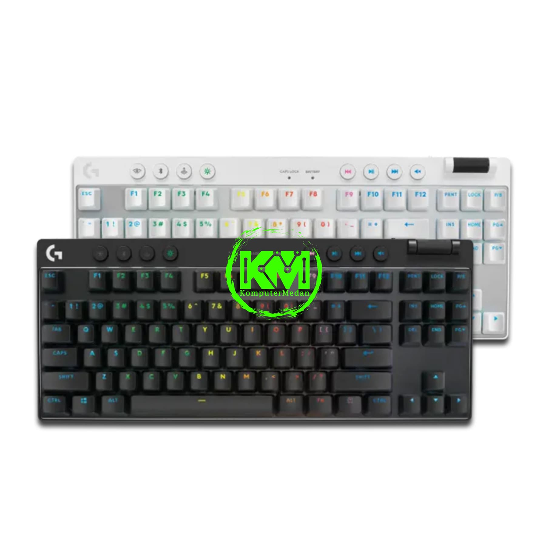 LOGITECH PRO X TKL WIRELESS TACTILE BLACK/WHITE GAMING KEYBOARD