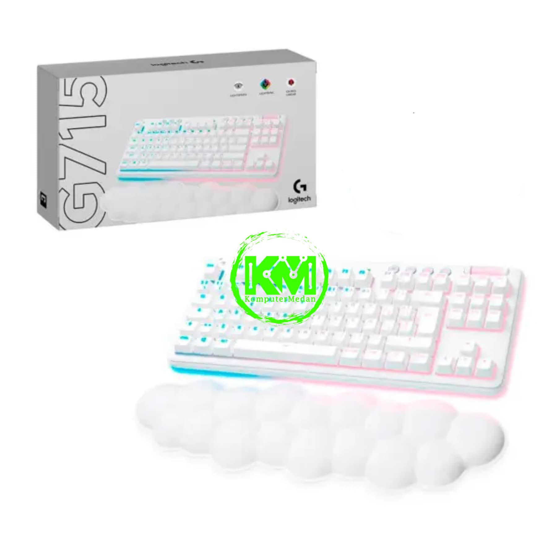 LOGITECH G715 WIRELESS TACTILE / LINEAR AURORA COLLECTION GAMING KEYBOARD - Image 5