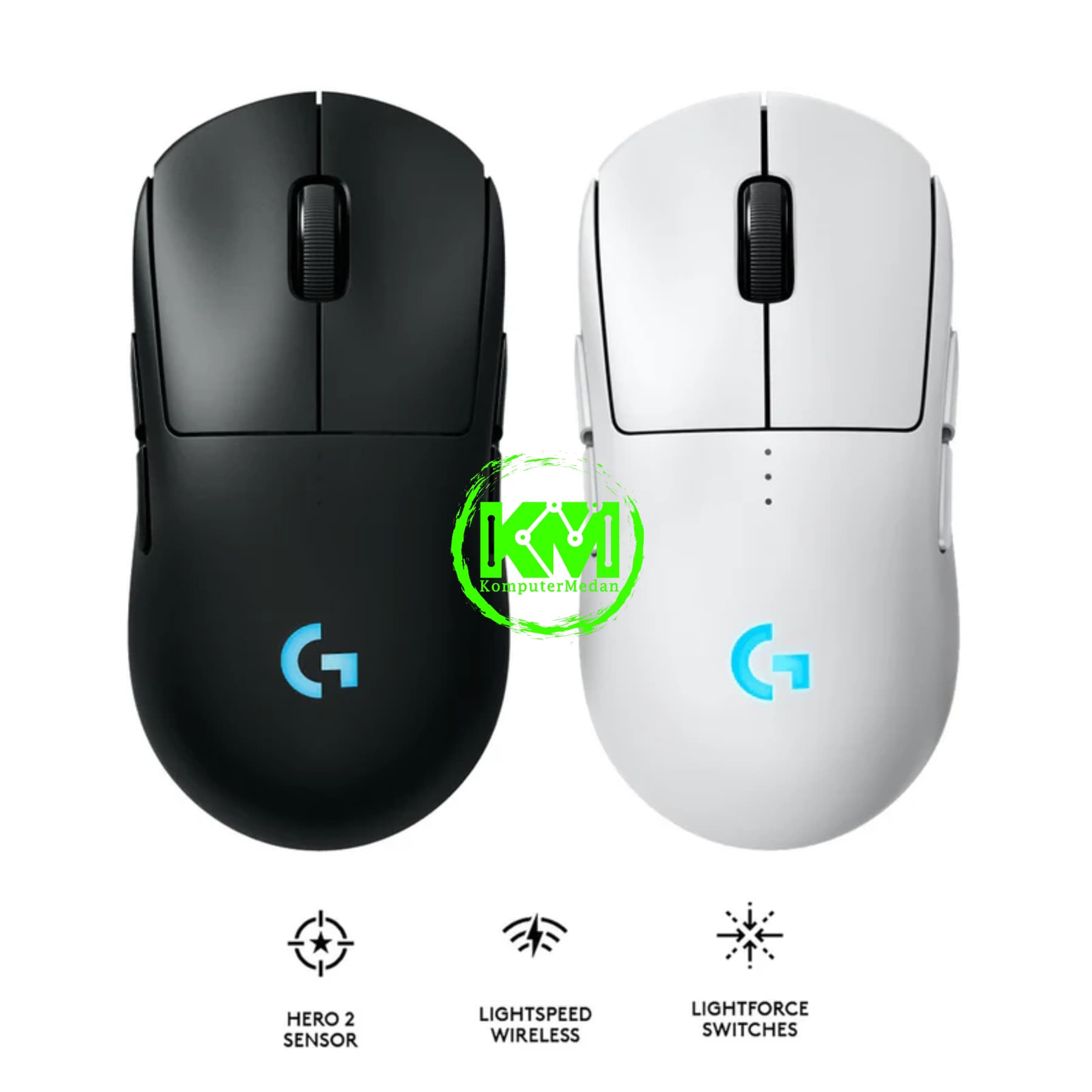 LOGITECH G PRO 2 WIRELESS BLACK/WHITE GAMING MOUSE