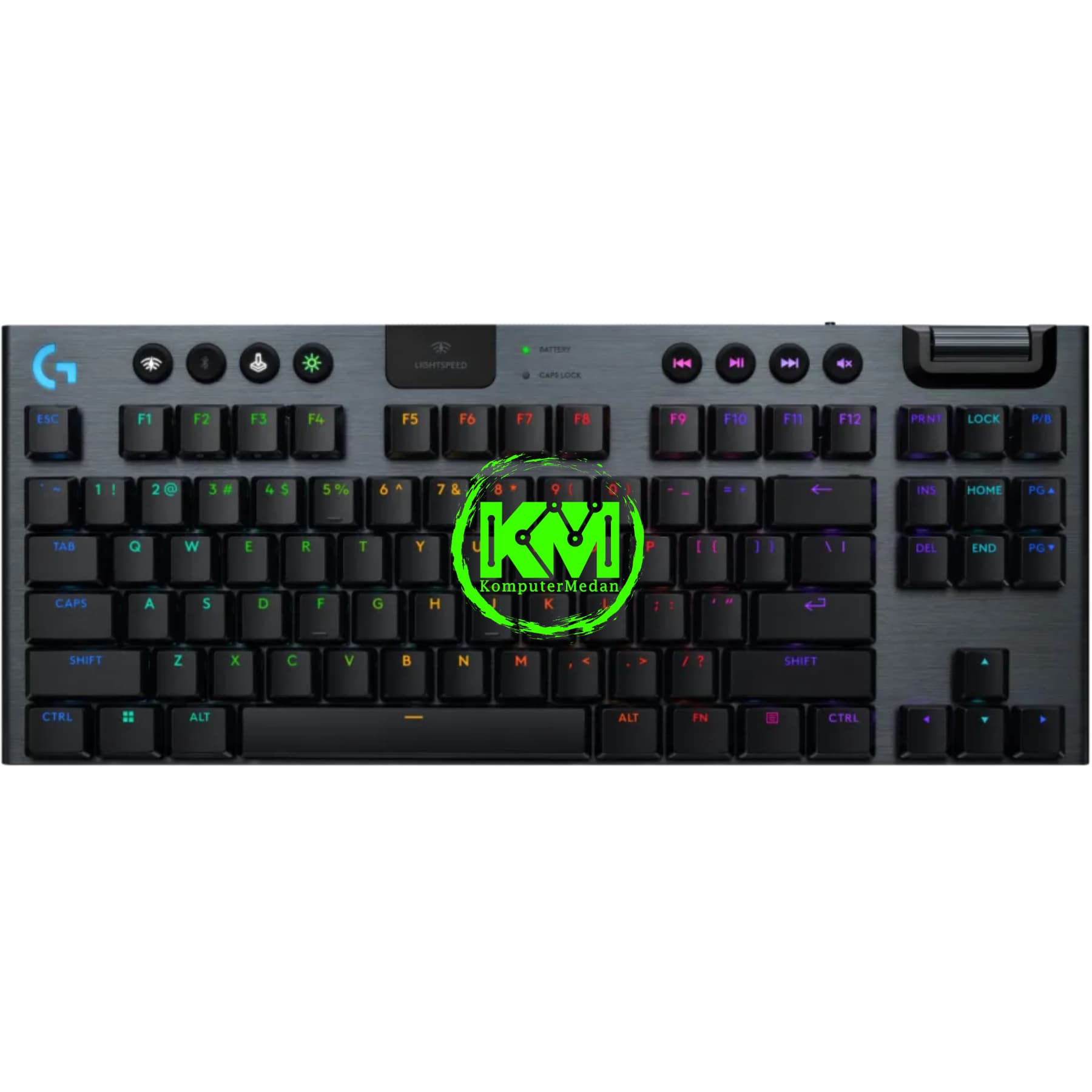 LOGITECH G915 X TKL WIRELESS BLACK / WHITE TACTILE GAMING KEYBOARD