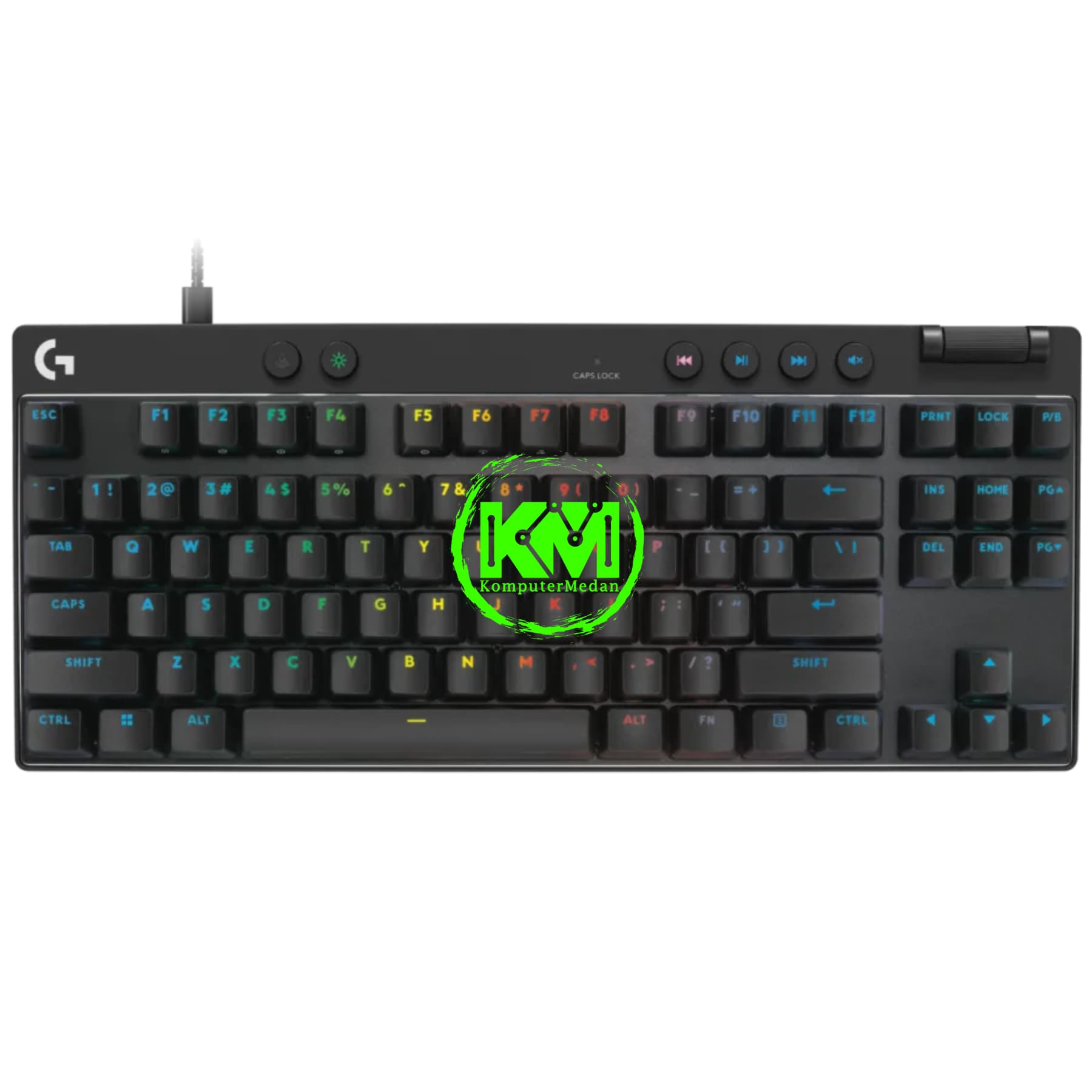 LOGITECH PRO X TKL RAPID BLACK / WHITE GAMING KEYBOARD