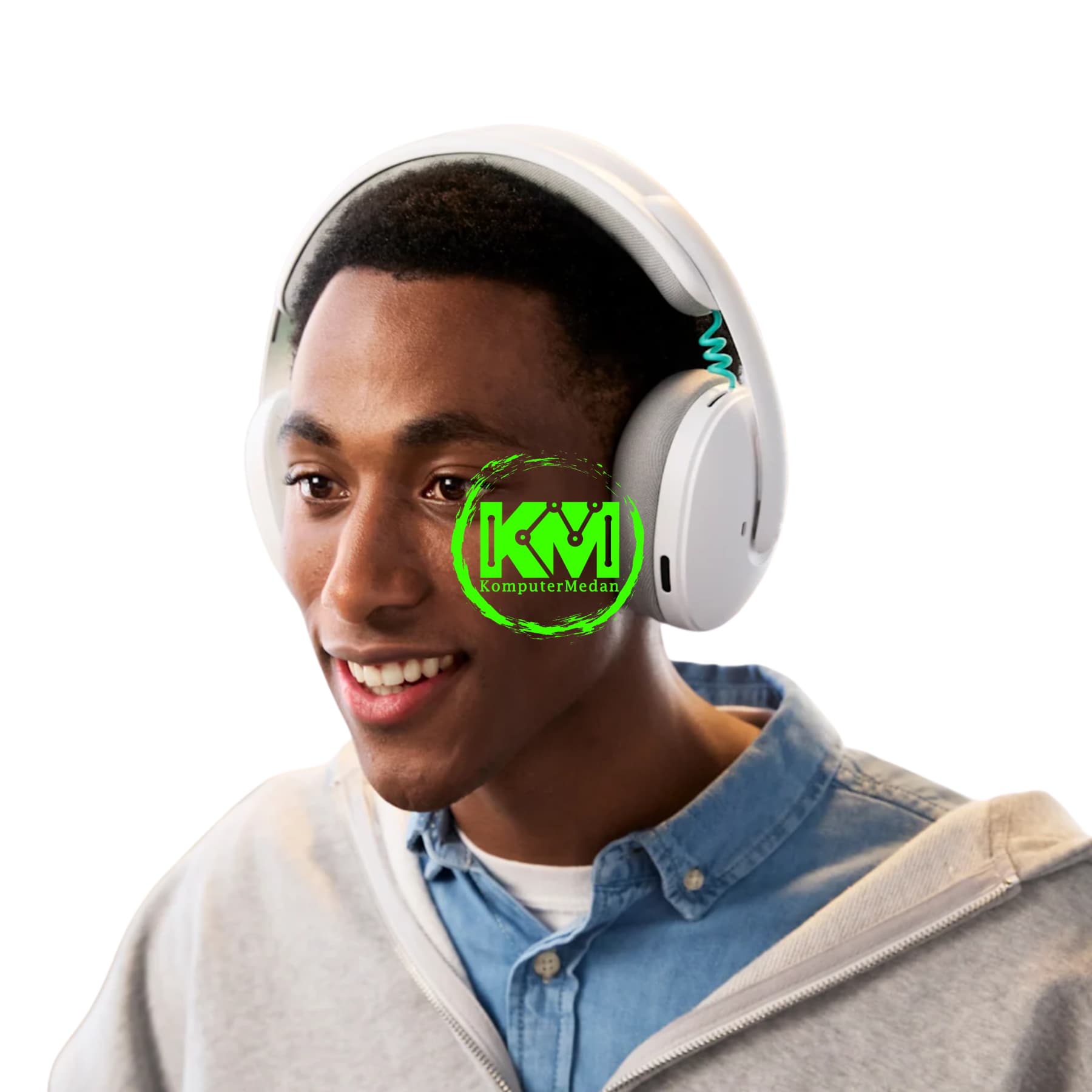 LOGITECH G325 LIGHTSPEED NIRKABEL BLACK/WHITE HEADSET GAMING - Image 5