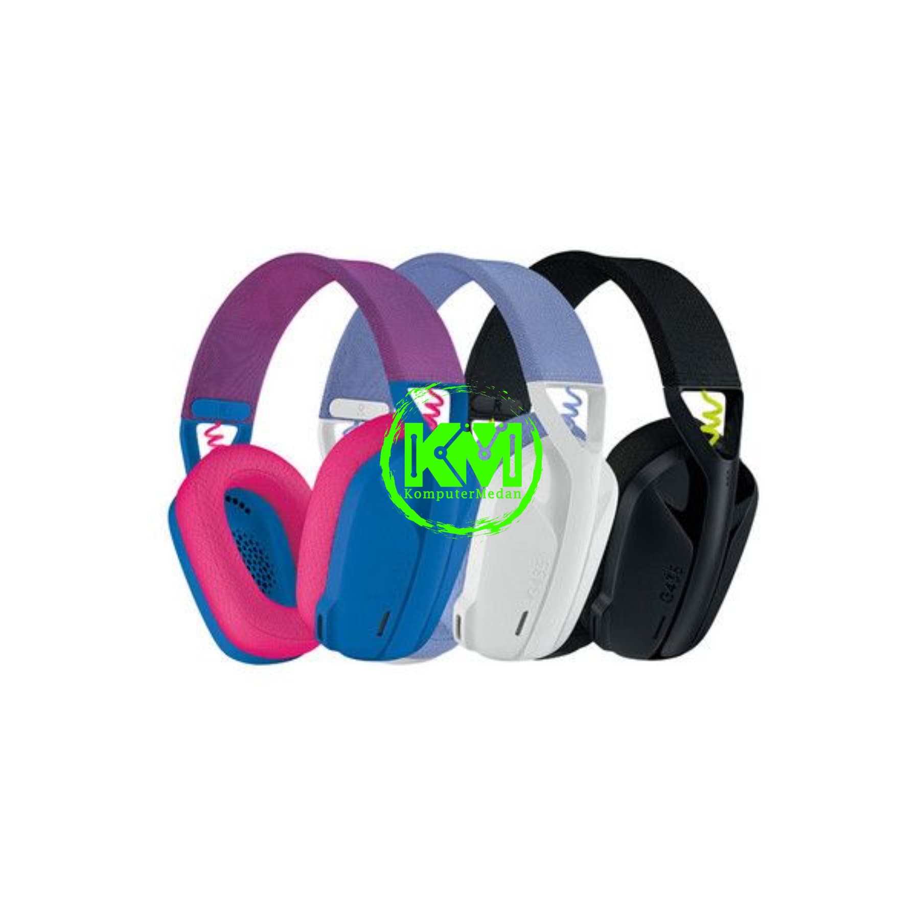 LOGITECH G435 LIGHTSPEED BLACK/BLUE/WHITE HEADSET GAMING - Image 4