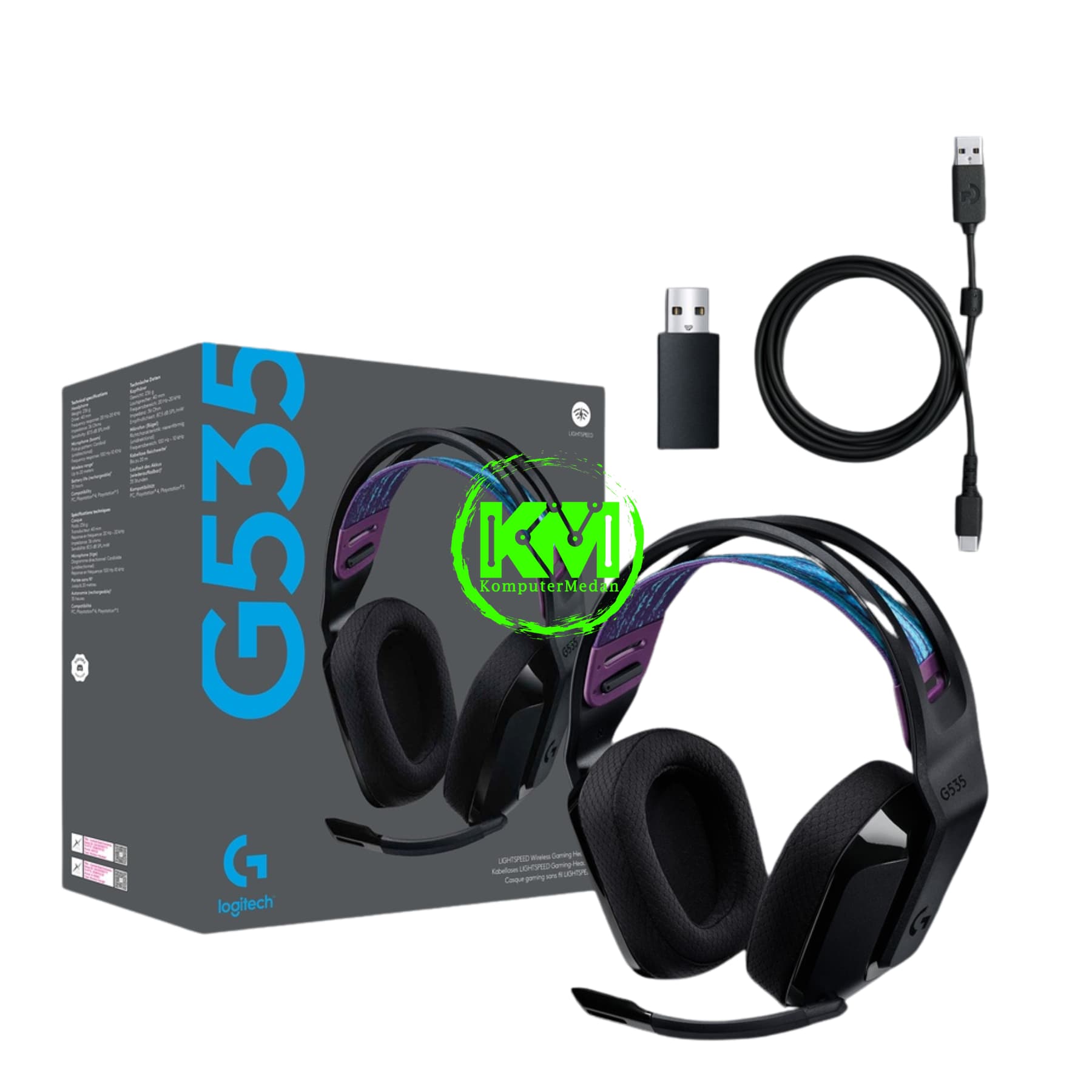 LOGITECH G535 LIGHTSPEED HEADSET GAMING - Image 2