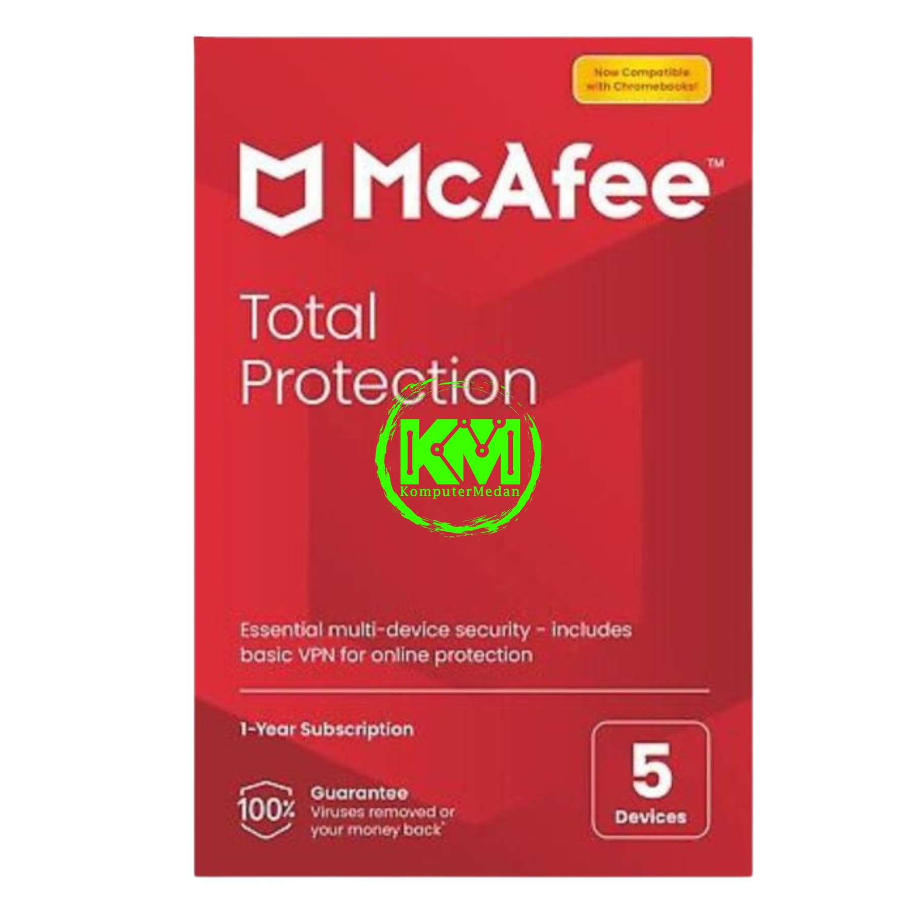 MCAFEE ANTIVIRUS TOTAL PROTECTION 5 DEVICE 1 YEAR