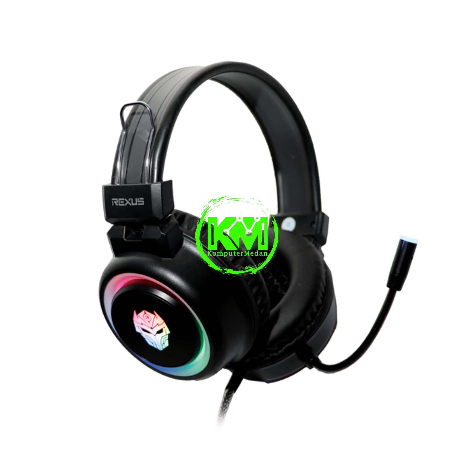 REXUS F30 RGB BLACK & WHITE GAMING HEADSET