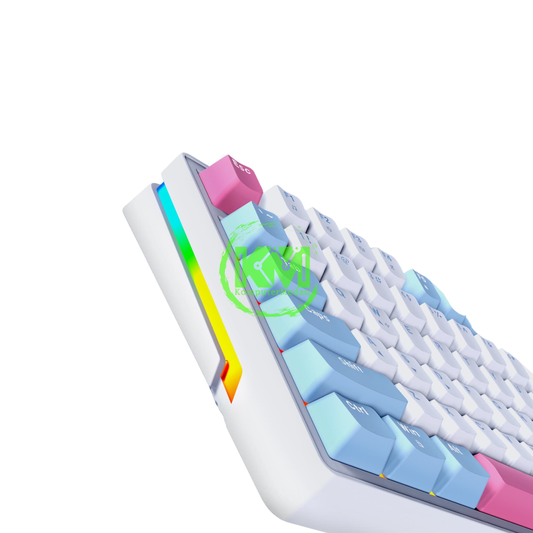 FANTECH ATOM X83 MK612 AME EDITION WHITE BLUE & BLUE WHITE SWITCH TARO / ROSIE MECHANICAL KEYBOARD - Image 4