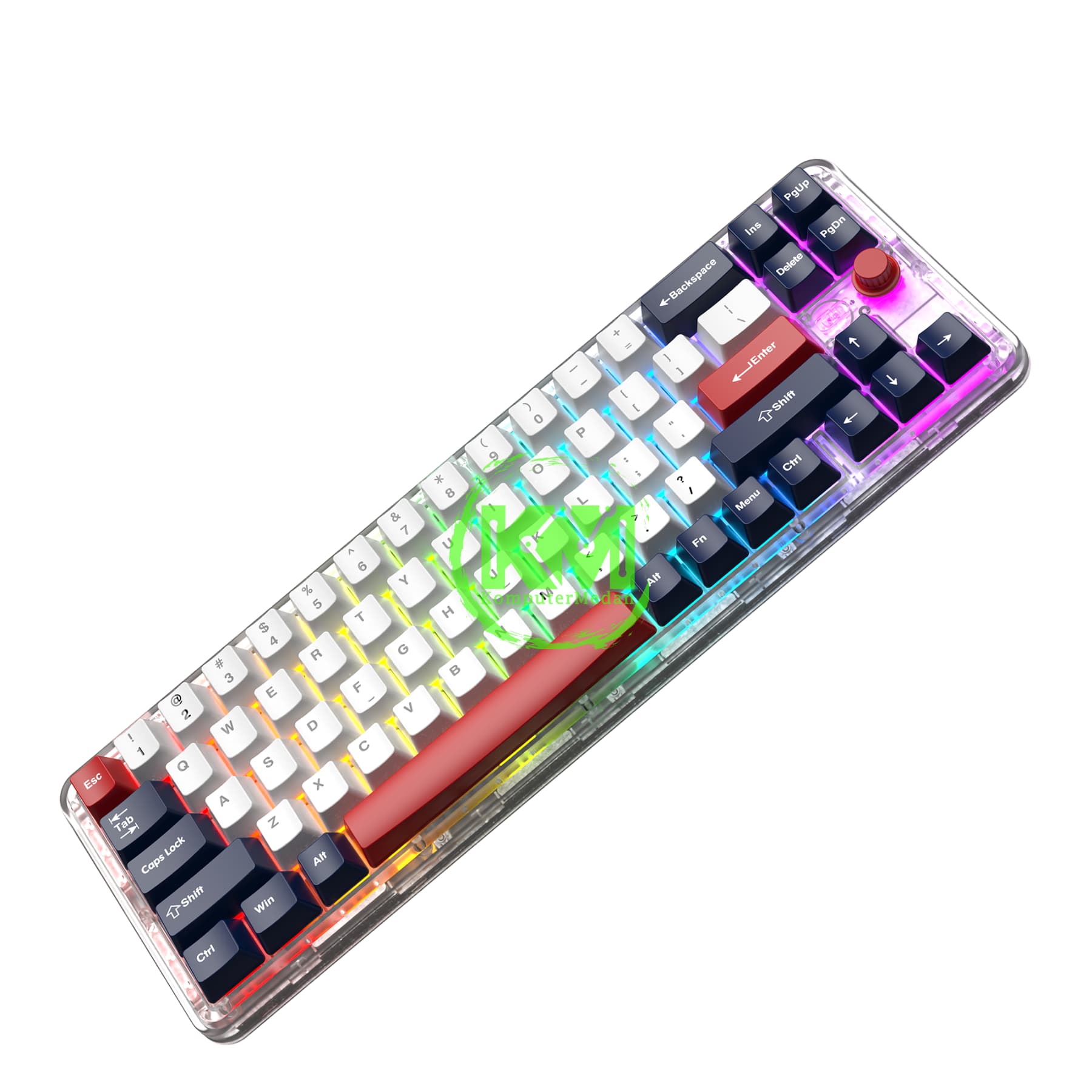 FANTECH MAXFIT 70 MK911 LONDON TOUR / EPIC GREYSCALE / GRAND COBALT SWITCH BROWN / YELLOW MECHANICAL KEYBOARD - Image 3