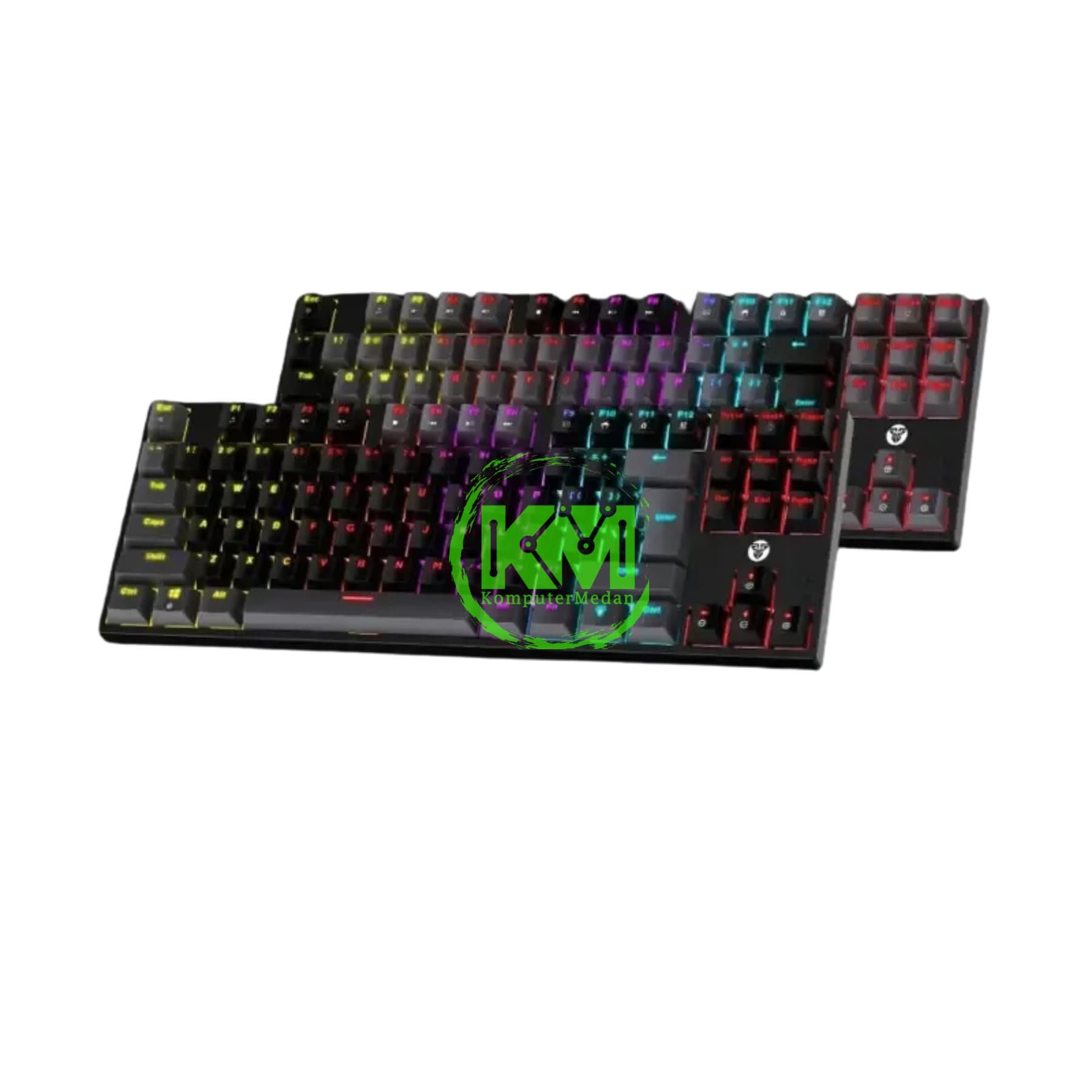 FANTECH SUMI ATOM87 MK876V2 BLACK / GREY SWITCH BLUE / RED MECHANICAL KEYBOARD